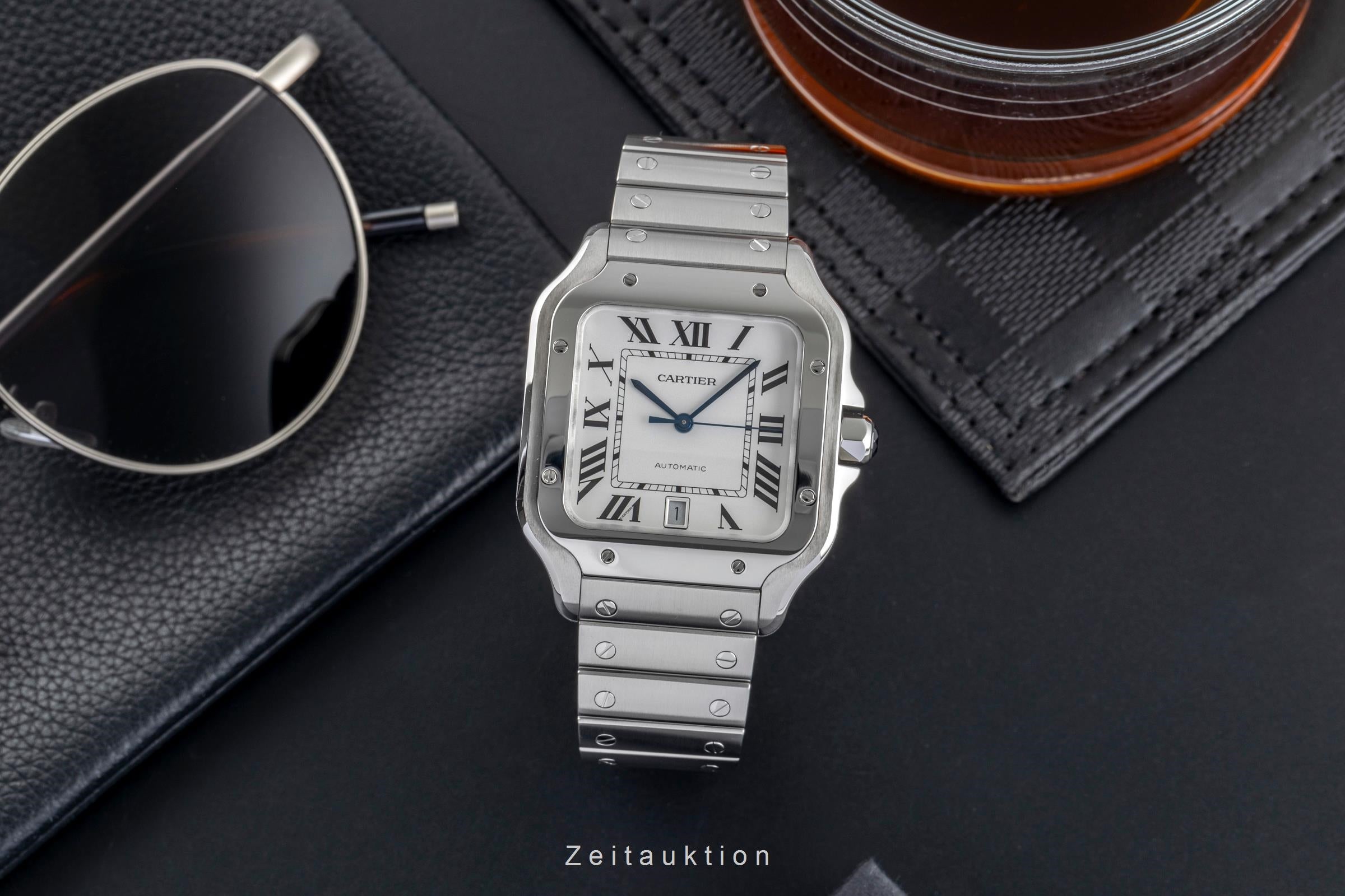 Cartier Santos steel automatic men's watch WSSA0018 LP: 8850EUR  [2504517]