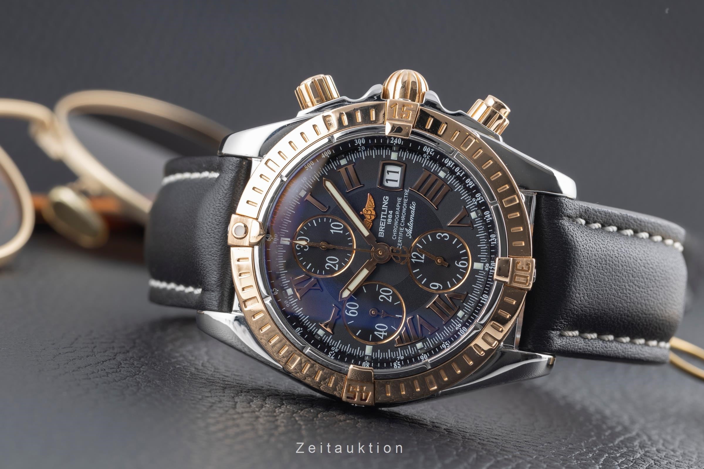 Breitling Chronomat chronographe acier / or  automatique montre pour hommes C13356 LP: 12000EUR  [2504519]