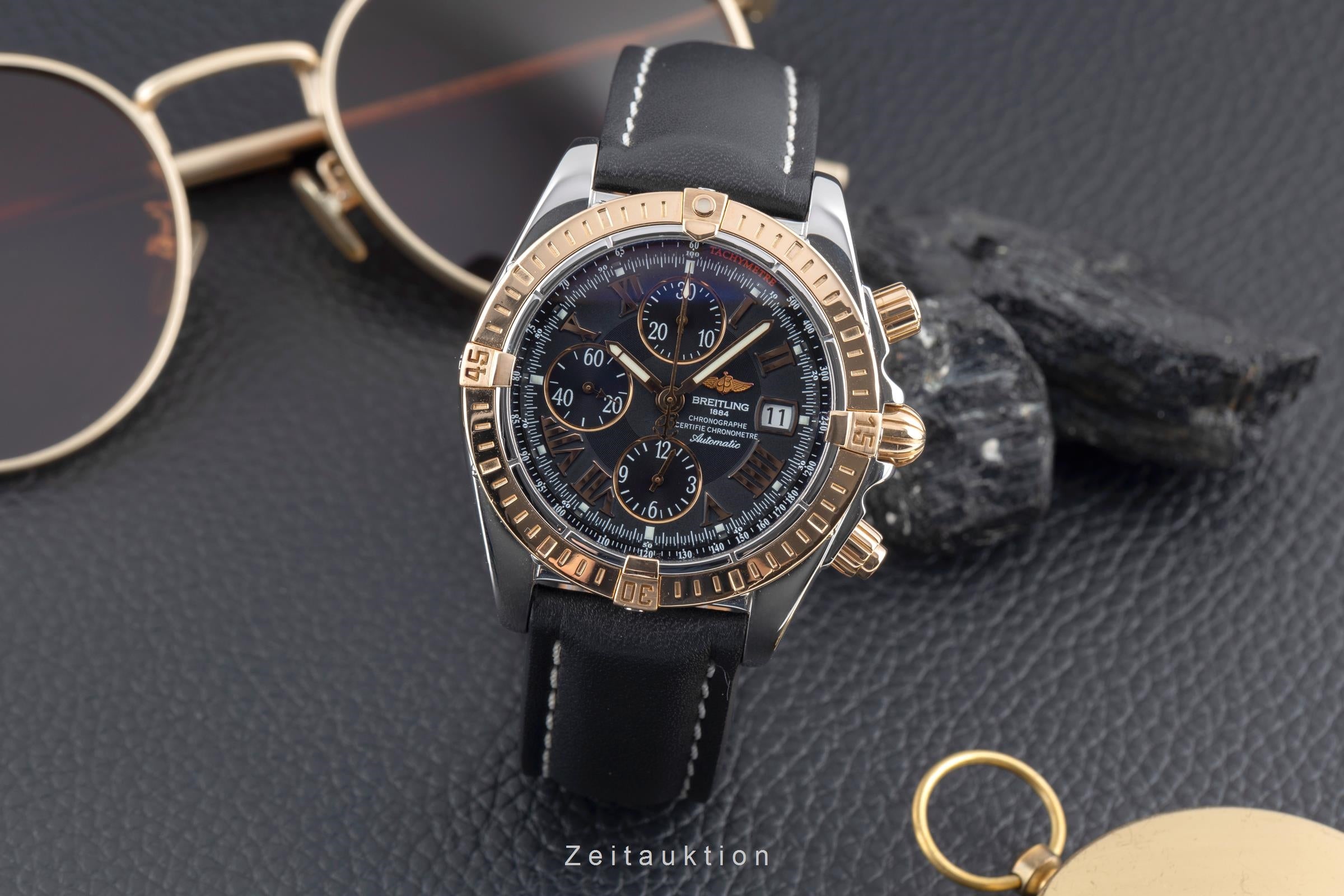 Breitling Chronomat chronographe acier / or  automatique montre pour hommes C13356 LP: 12000EUR  [2504519]