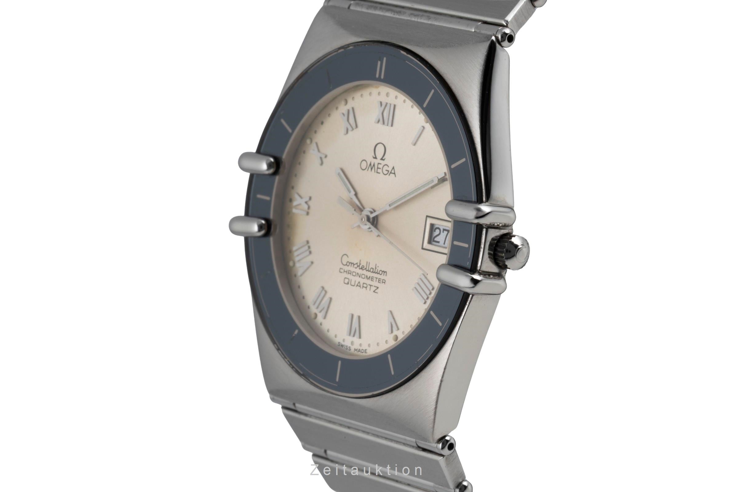 Omega Constellation acier quartz montre pour hommes 398.0864  [2504521]