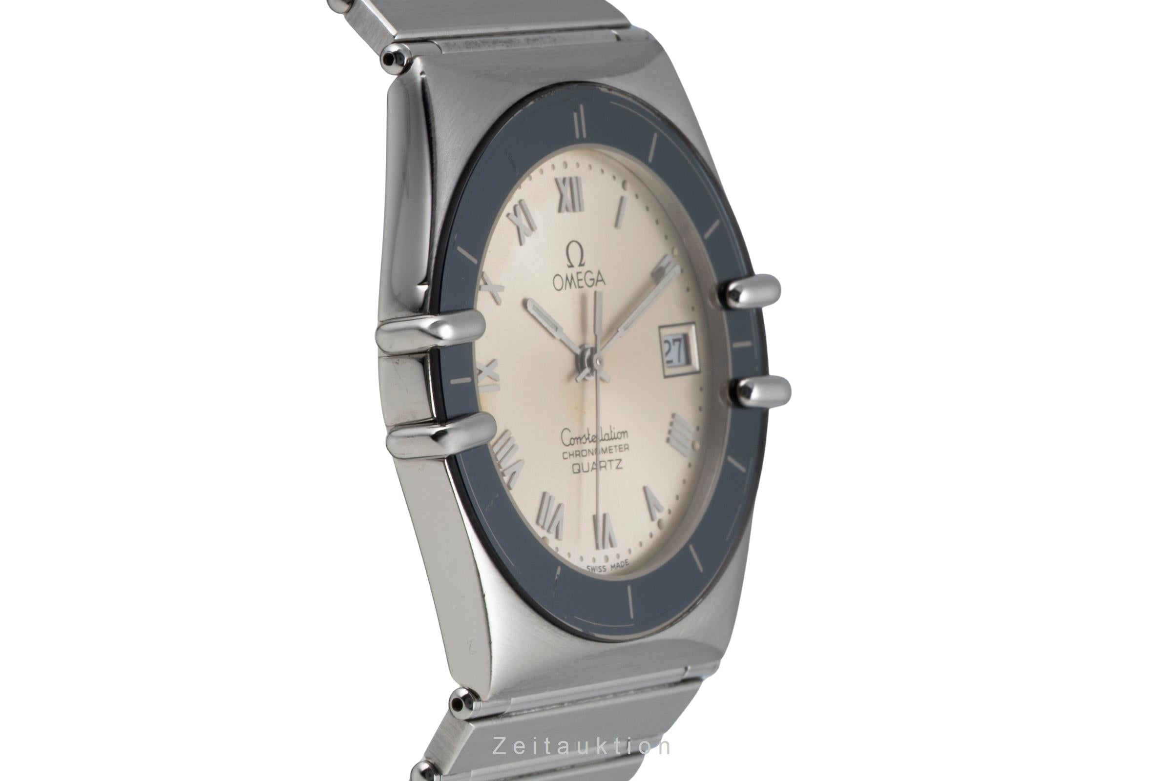 Omega Constellation acier quartz montre pour hommes 398.0864  [2504521]