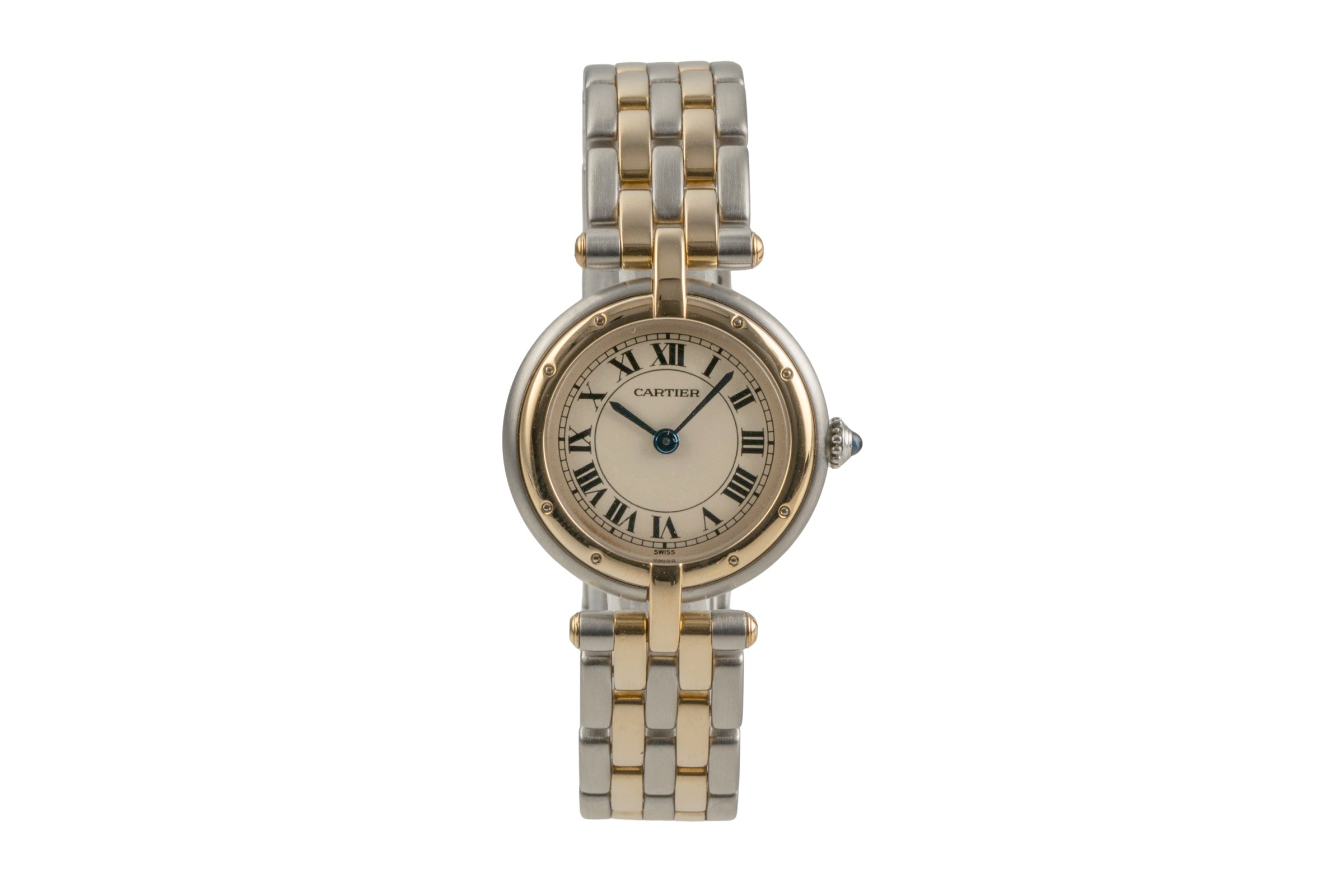 Cartier Panthere Ronde 2 Row Stahl / Gold Quarz Damenuhr Ref. 84084242 166920  [2504524]