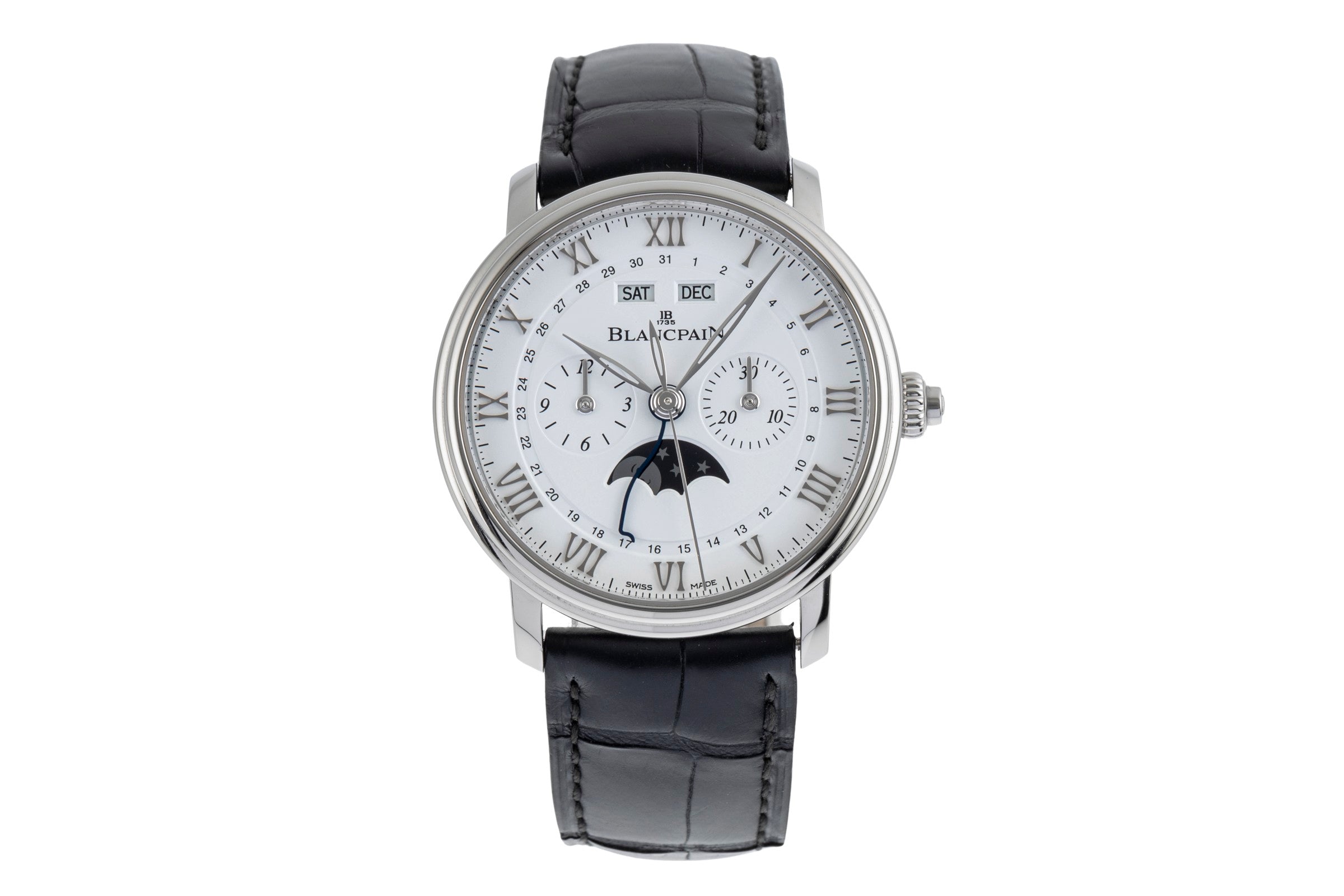 Blancpain Villeret chronograph steel automatic men's watch 6685-1127-55B  [2504527]