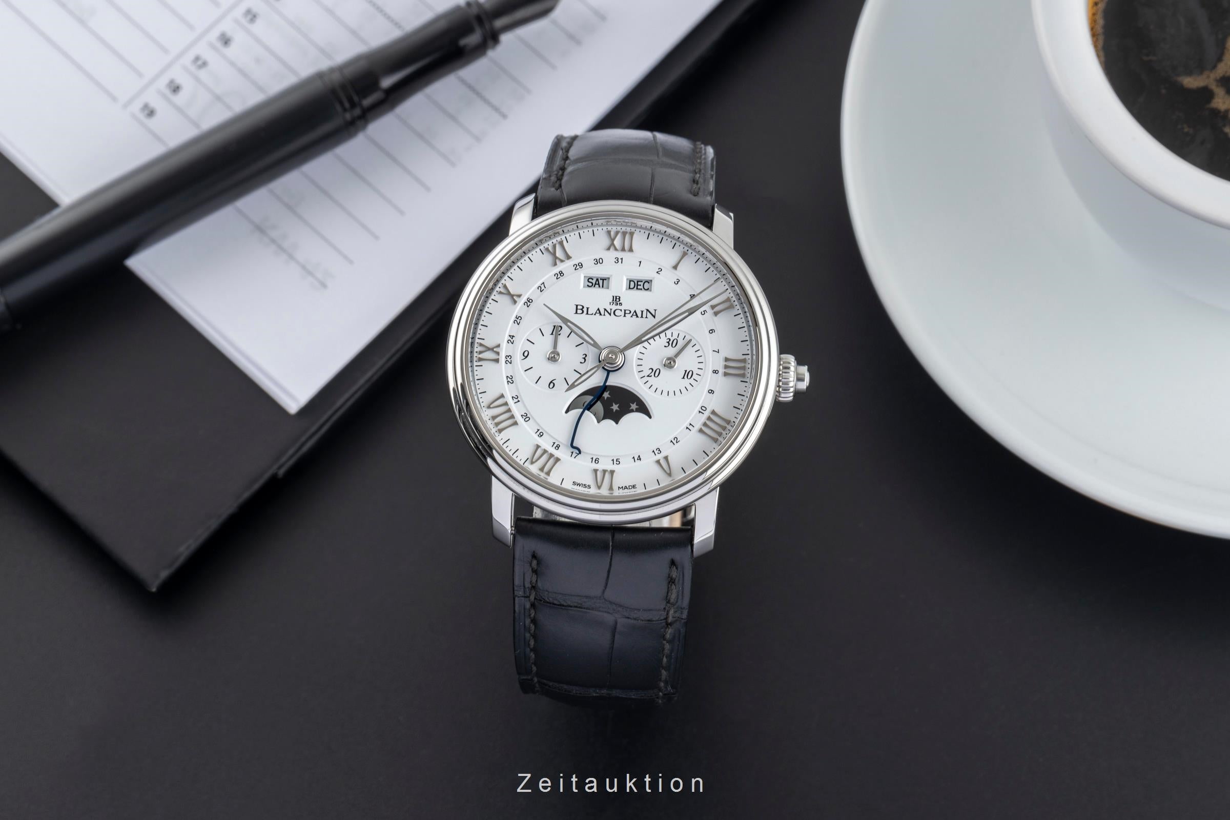 Blancpain Villeret chronographe acier automatique montre pour hommes 6685-1127-55B  [2504527]