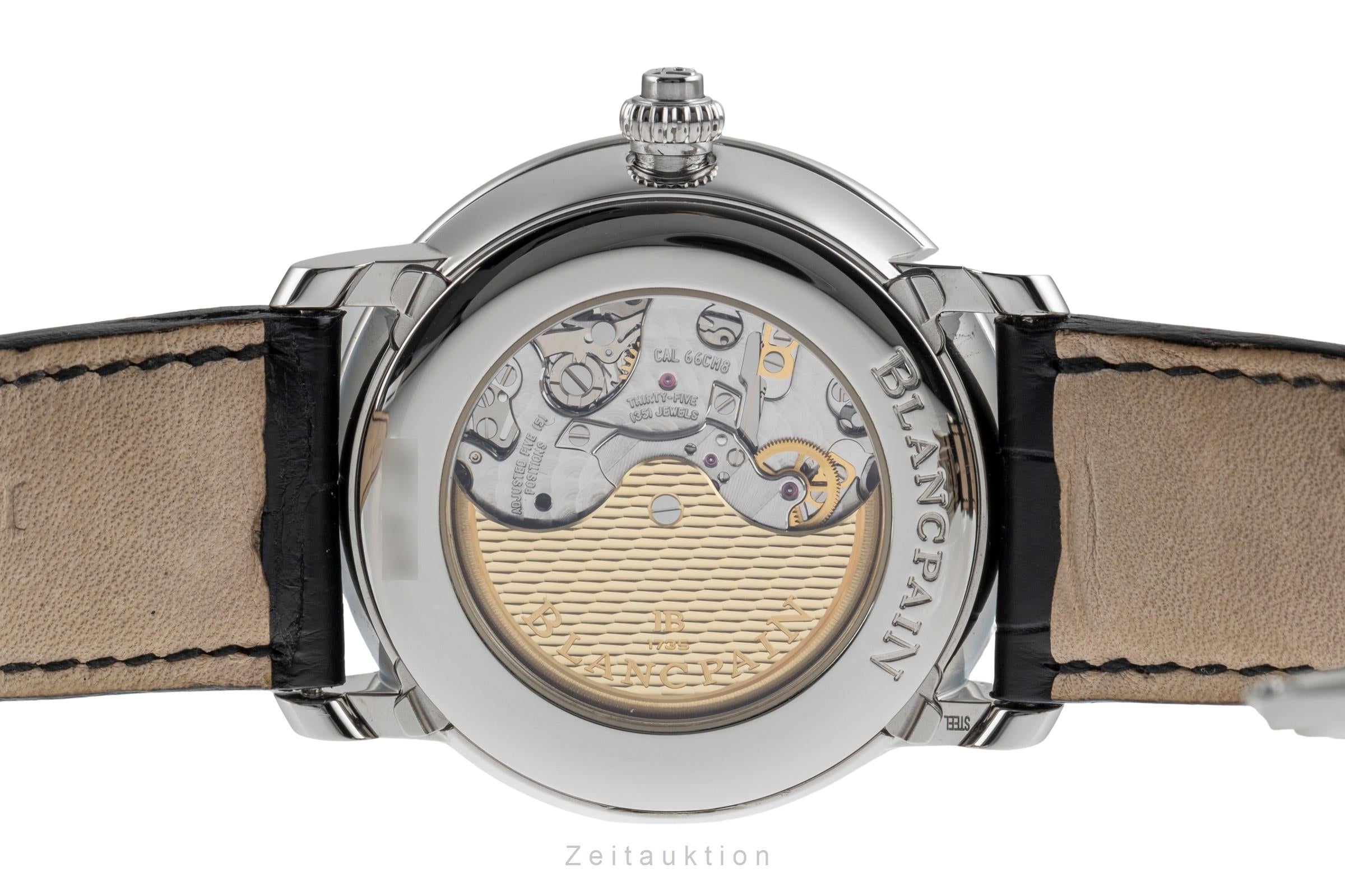 Blancpain Villeret chronographe acier automatique montre pour hommes 6685-1127-55B  [2504527]