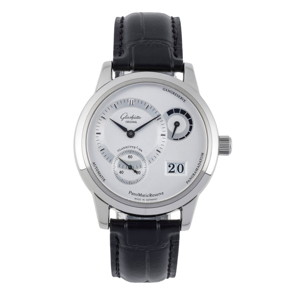 Glashütte PanoMaticReserve acier automatique montre pour hommes 90-03-02-02-04 LP: 11400EUR  [2504528]