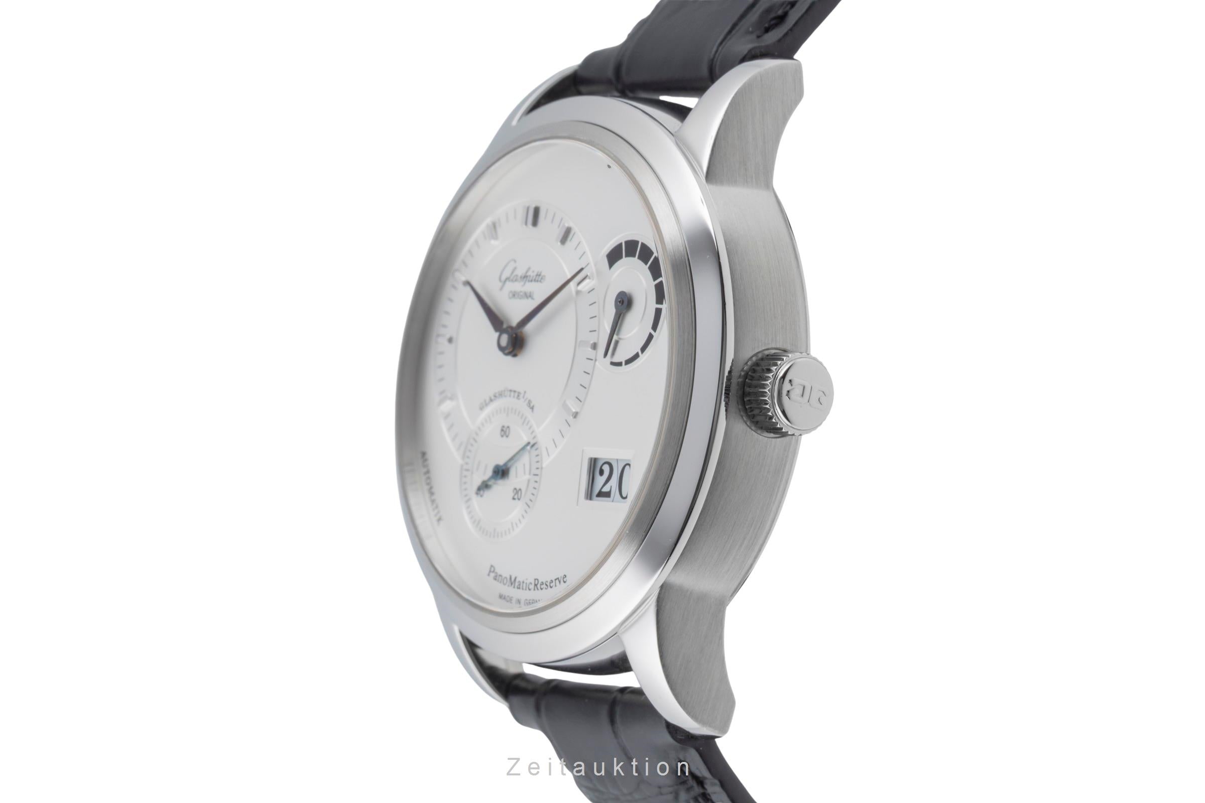 Glashütte PanoMaticReserve acier automatique montre pour hommes 90-03-02-02-04 LP: 11400EUR  [2504528]