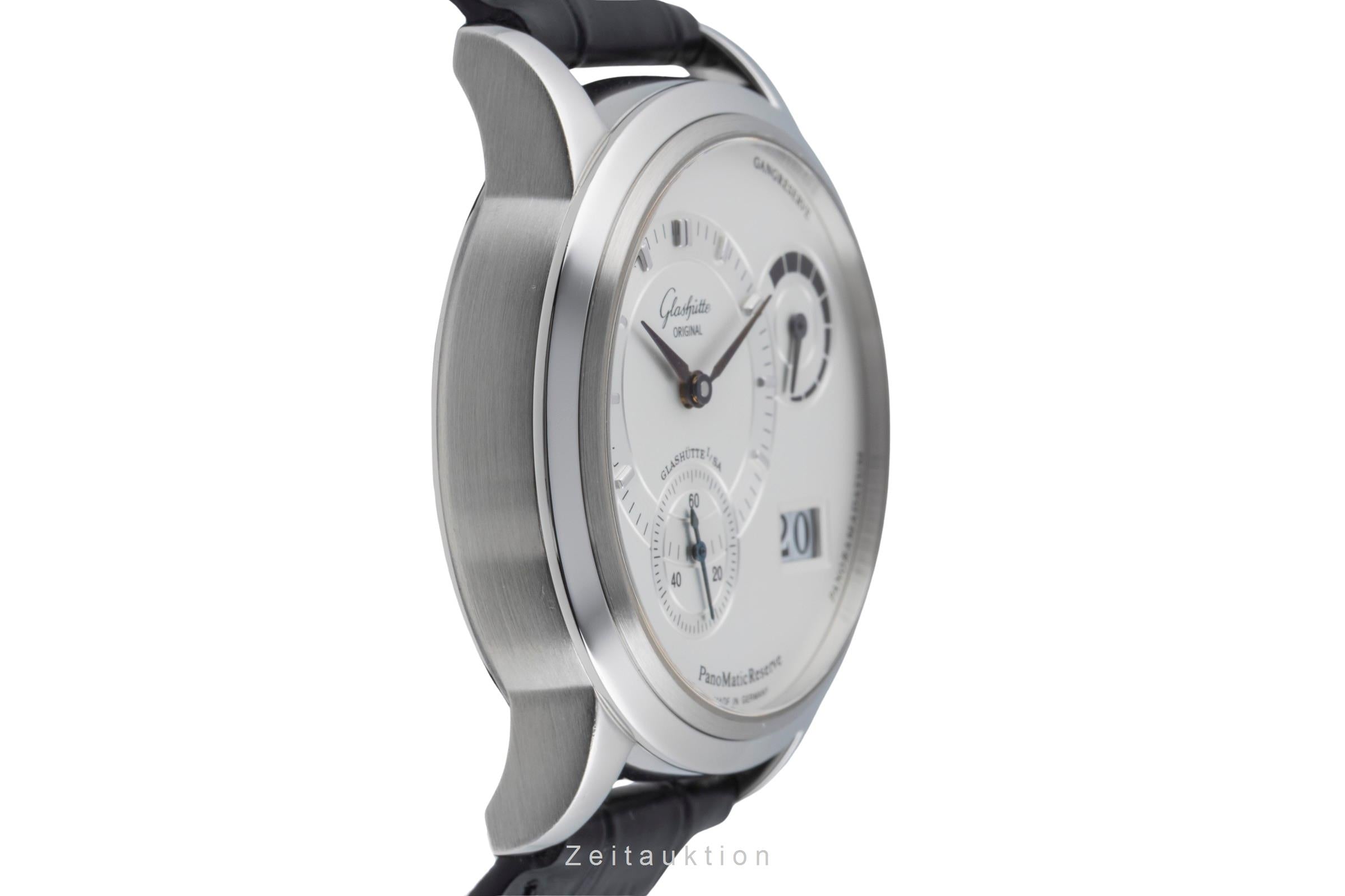Glashütte PanoMaticReserve acier automatique montre pour hommes 90-03-02-02-04 LP: 11400EUR  [2504528]