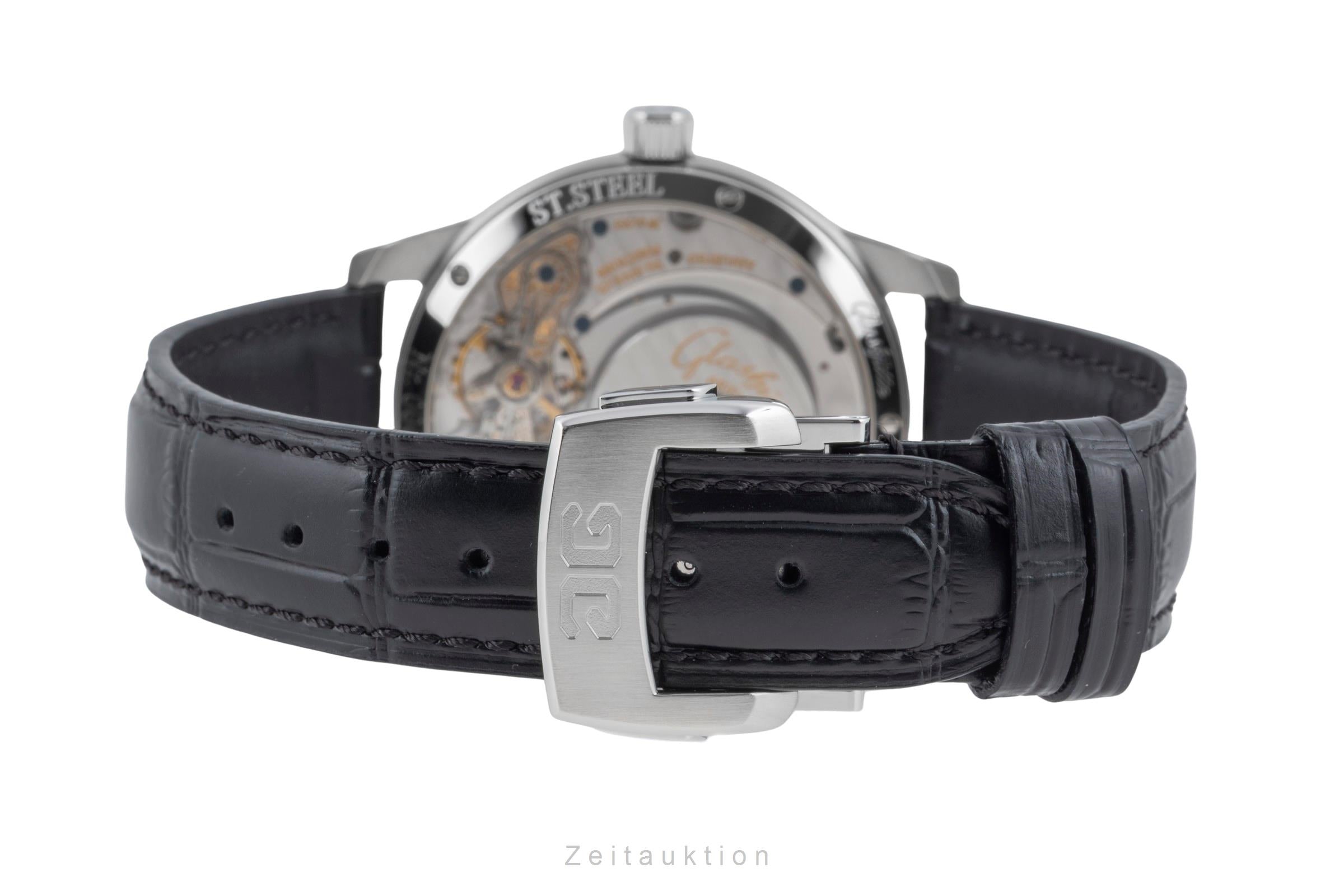 Glashütte PanoMaticReserve acier automatique montre pour hommes 90-03-02-02-04 LP: 11400EUR  [2504528]