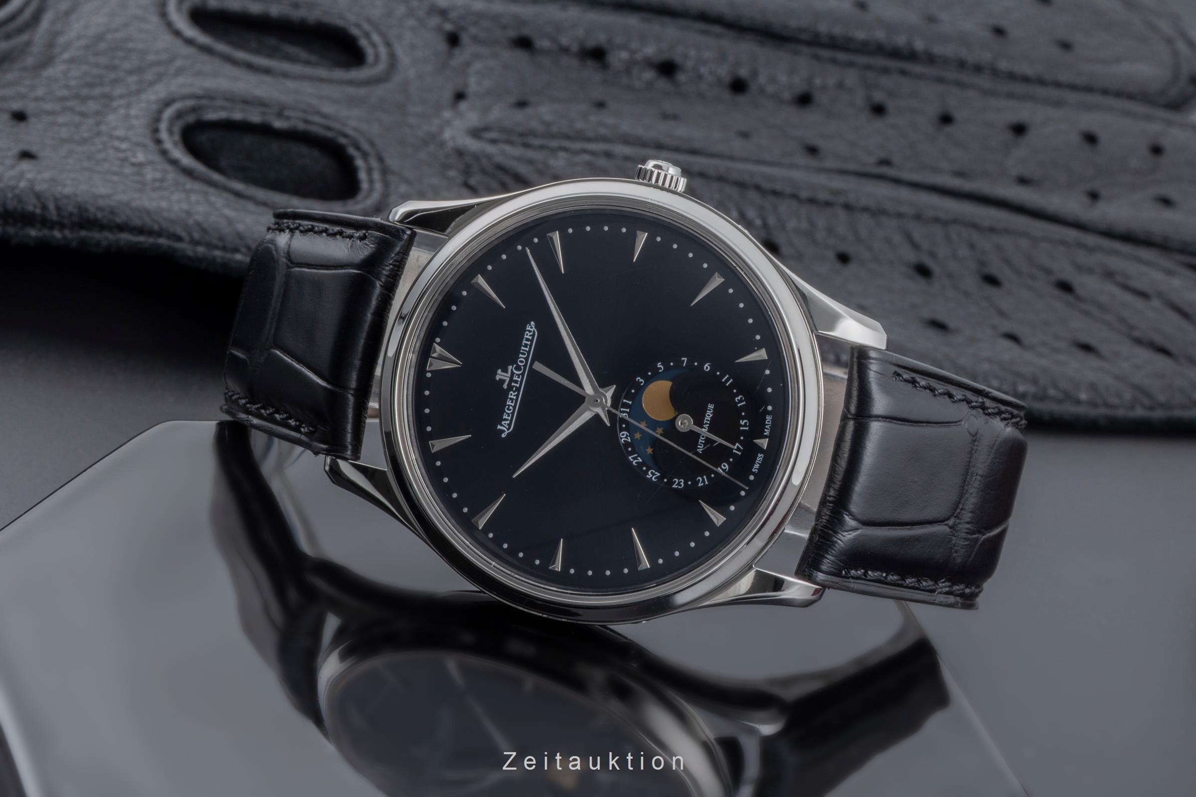 Jaeger LeCoultre Master Ultra Thin steel automatic men's watch Q1368470  176.8.64.S LP: 12500EUR  [2504529]