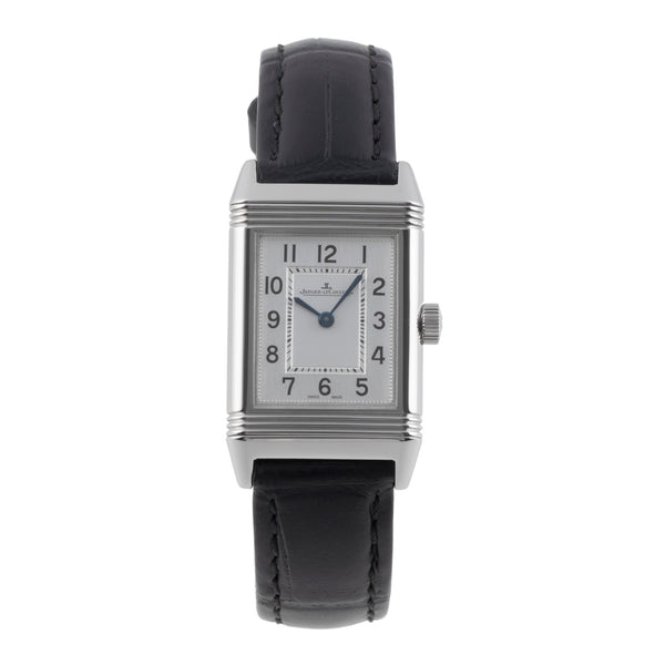 Jaeger LeCoultre Reverso acier quartz montre pour femmes Q2618540  221.8.47 LP: 7500EUR  [2504537]