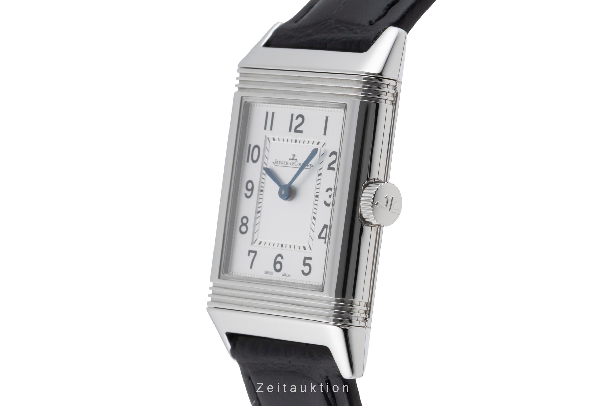 Jaeger LeCoultre Reverso acier quartz montre pour femmes Q2618540  221.8.47 LP: 7500EUR  [2504537]