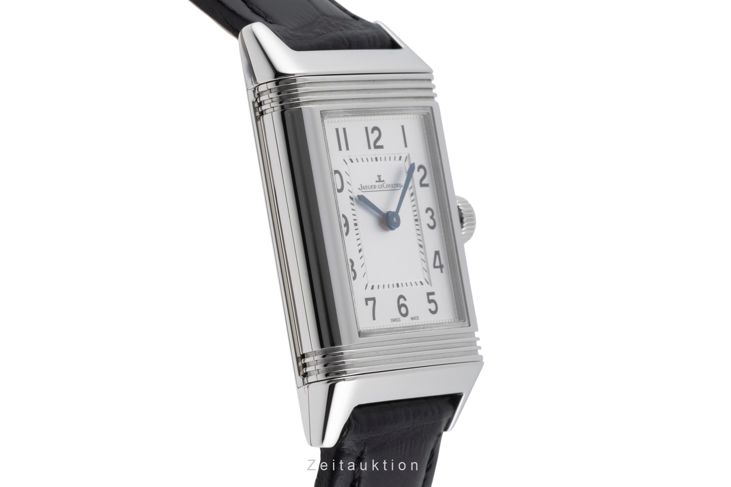 Jaeger LeCoultre Reverso acier quartz montre pour femmes Q2618540  221.8.47 LP: 7500EUR  [2504537]