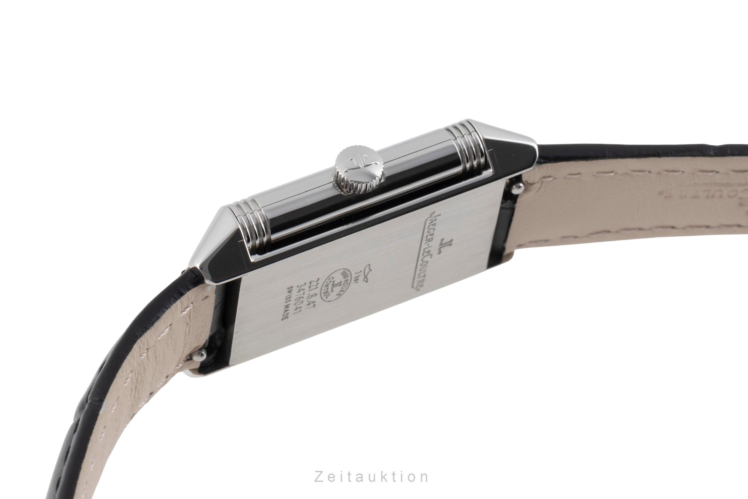 Jaeger LeCoultre Reverso acier quartz montre pour femmes Q2618540  221.8.47 LP: 7500EUR  [2504537]