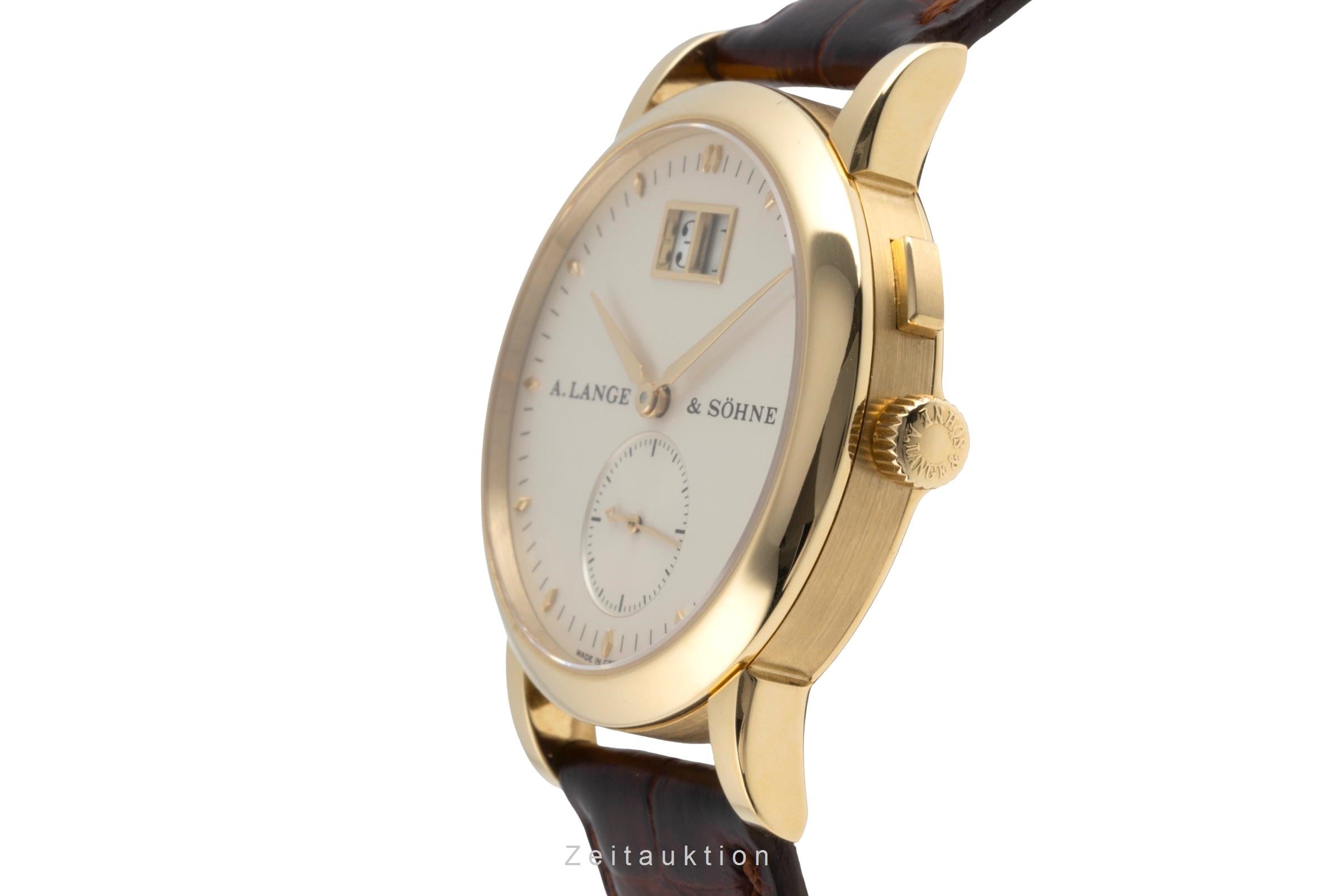 A. Lange & Söhne Saxonia Großdatum 18K Gold Handaufzug 105.021 B&P 1999   [2504542]