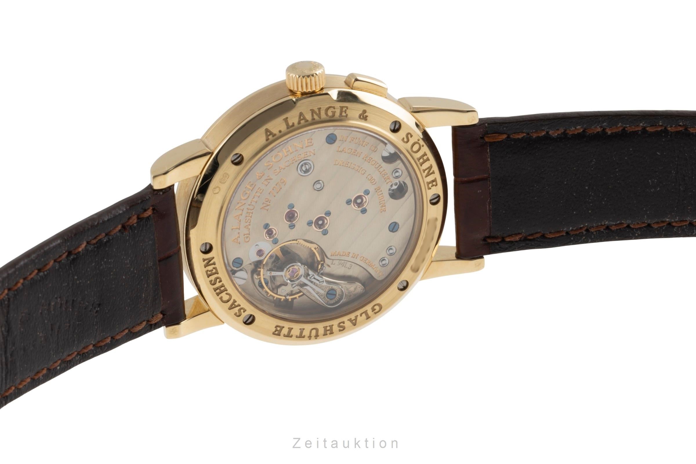 A. Lange & Söhne Saxonia Großdatum 18K Gold Handaufzug 105.021 B&P 1999   [2504542]