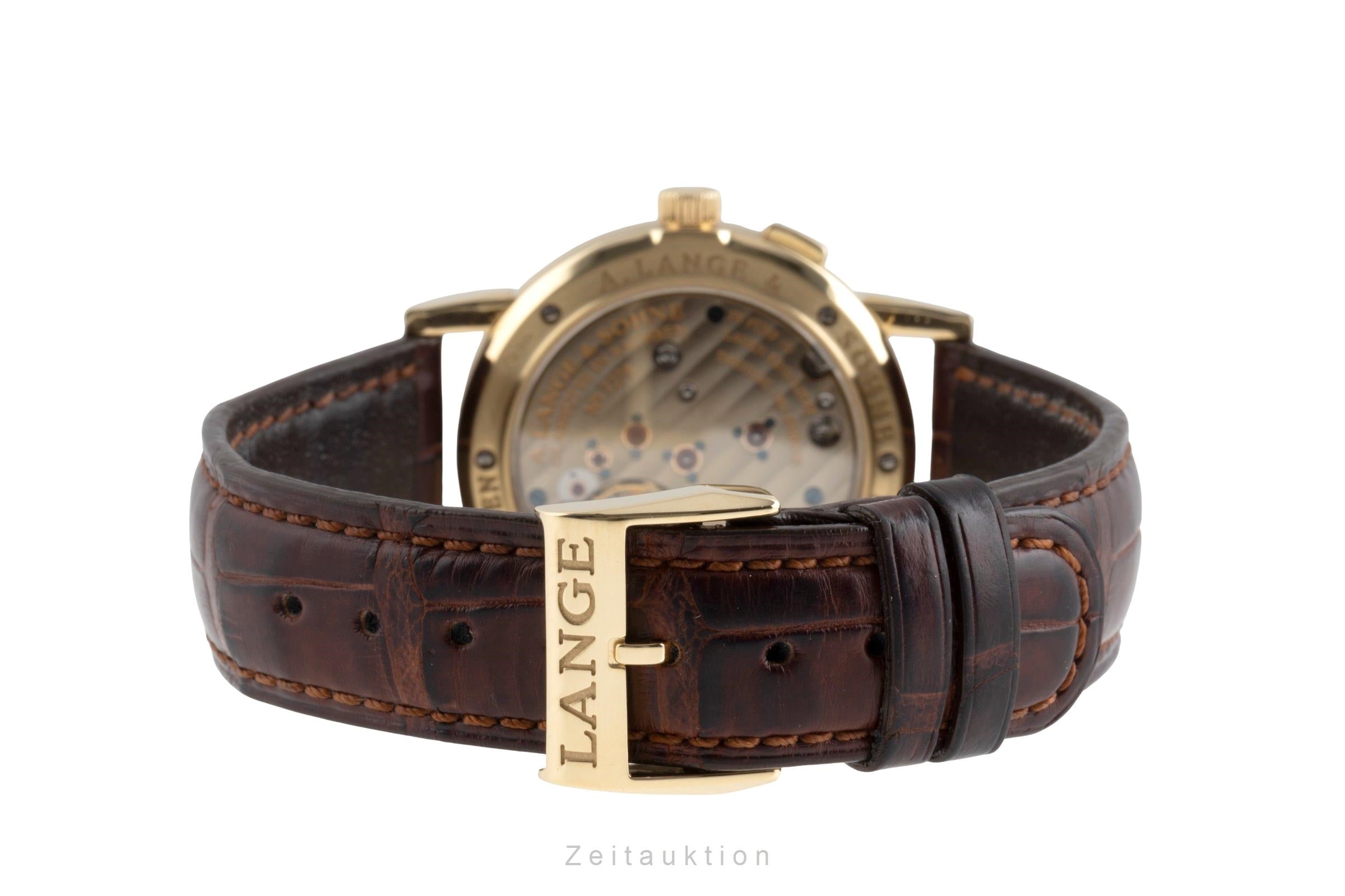 A. Lange & Söhne Saxonia Großdatum 18K Gold Handaufzug 105.021 B&P 1999   [2504542]