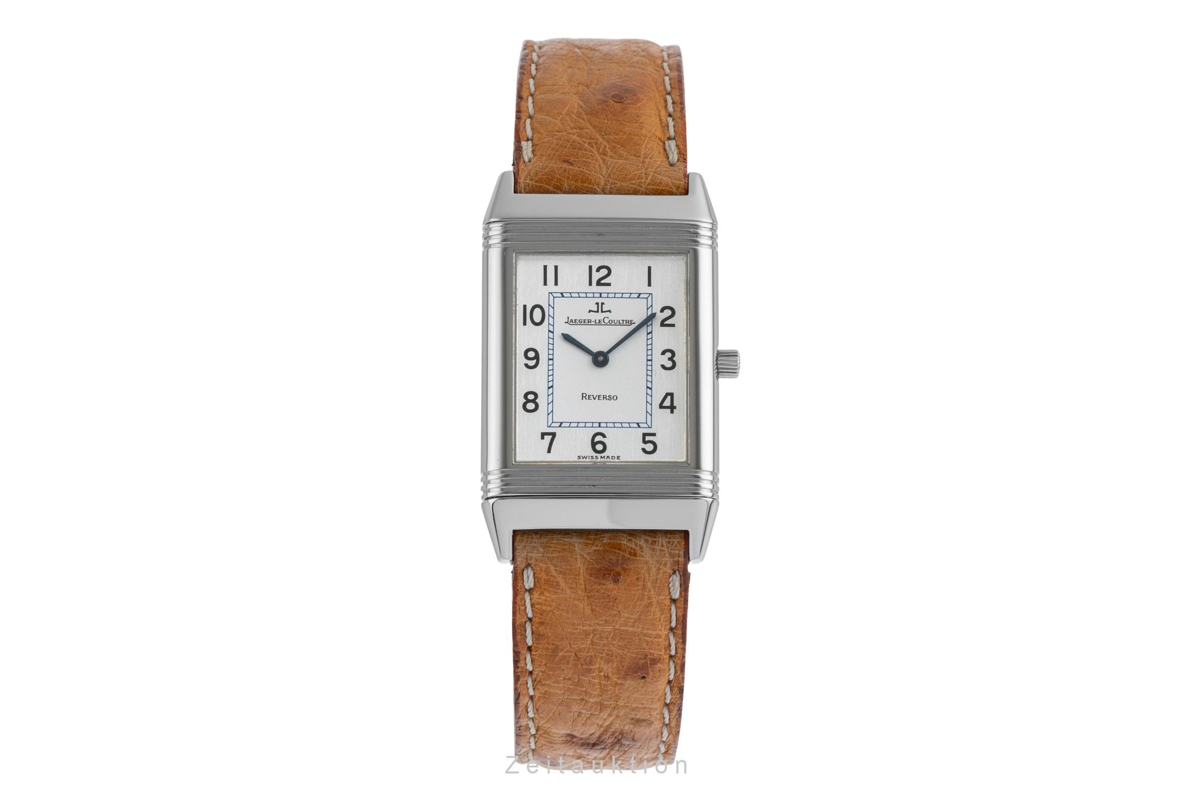 Jaeger LeCoultre Reverso Stahl Handaufzug Herrenuhr Medium Ref. QA250802 [2504543]