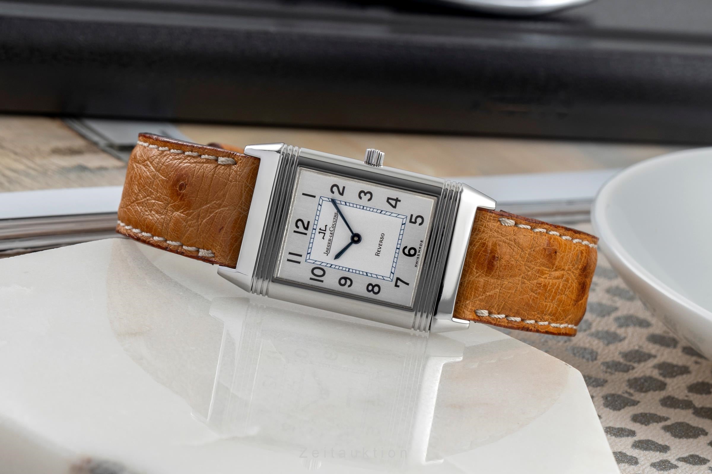 Jaeger LeCoultre Reverso Stahl Handaufzug Herrenuhr Medium Ref. QA250802 [2504543]