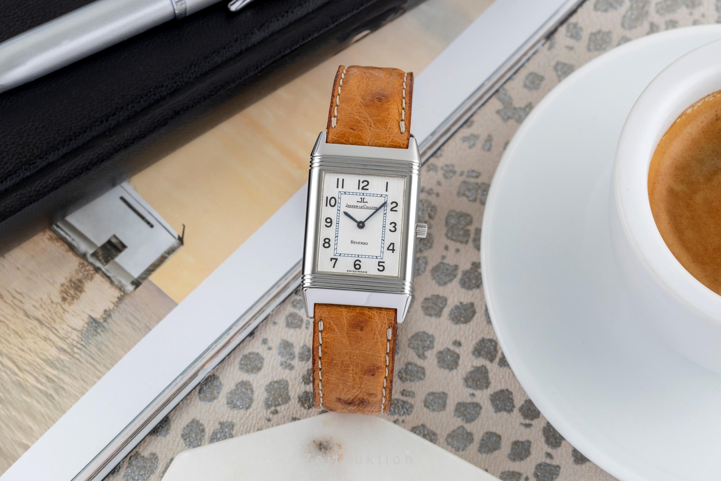 Jaeger LeCoultre Reverso Stahl Handaufzug Herrenuhr Medium Ref. QA250802 [2504543]