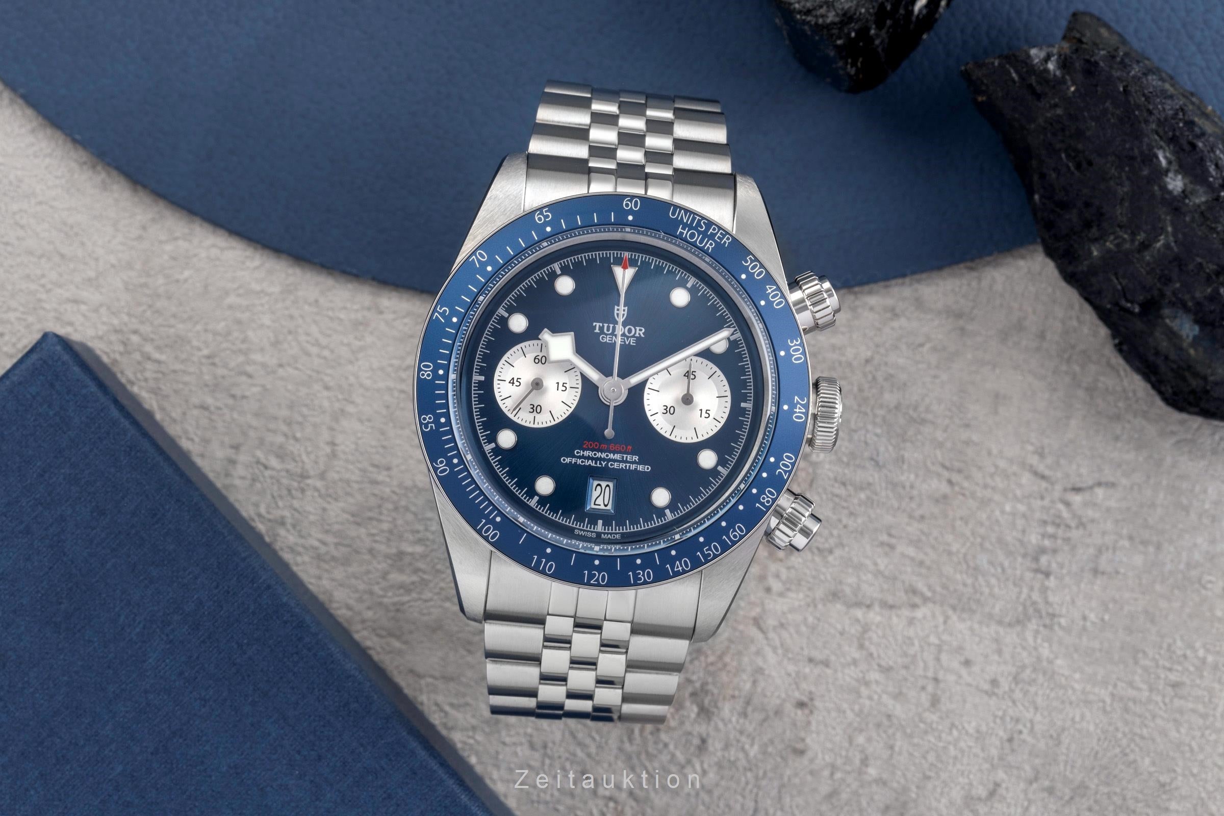 Tudor Black Bay chronographe acier automatique montre pour hommes 79360B-0002 LP: 5870EUR  [2504550]