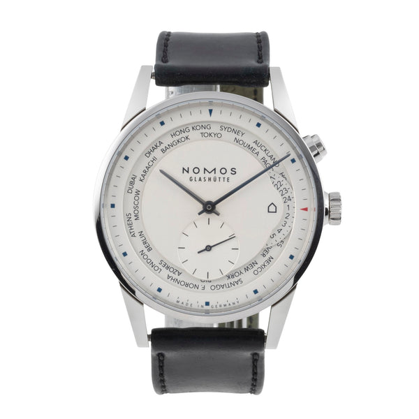 Nomos Zürich Weltzeituhr Stahl Automatik Herrenuhr Ref. 805 Box & Papiere 2025 [2504553]