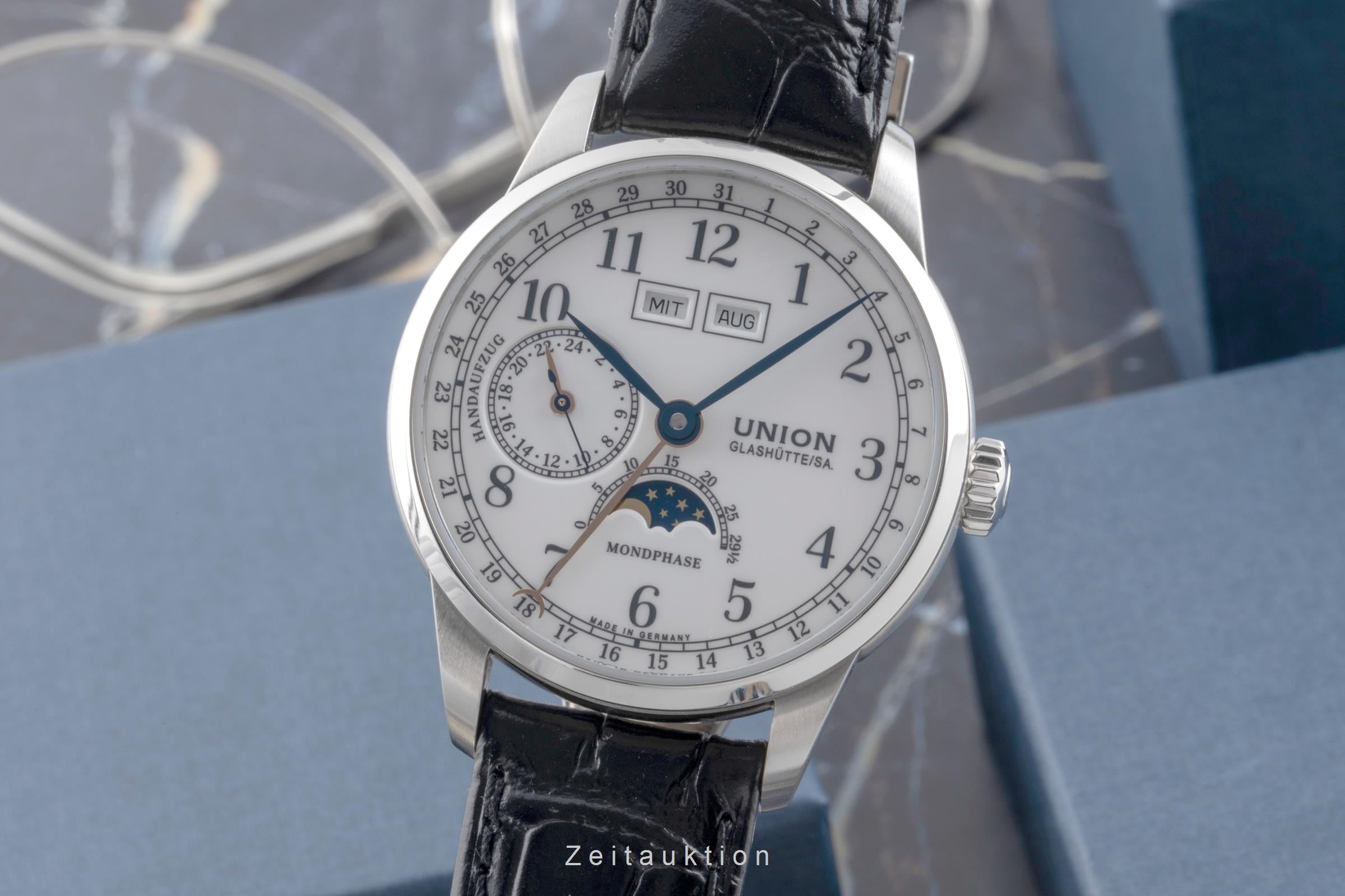 Union Glashütte 1893 steel manual winding men's watch D007.458.16.017.00 LP: 3100EUR  [2504554]
