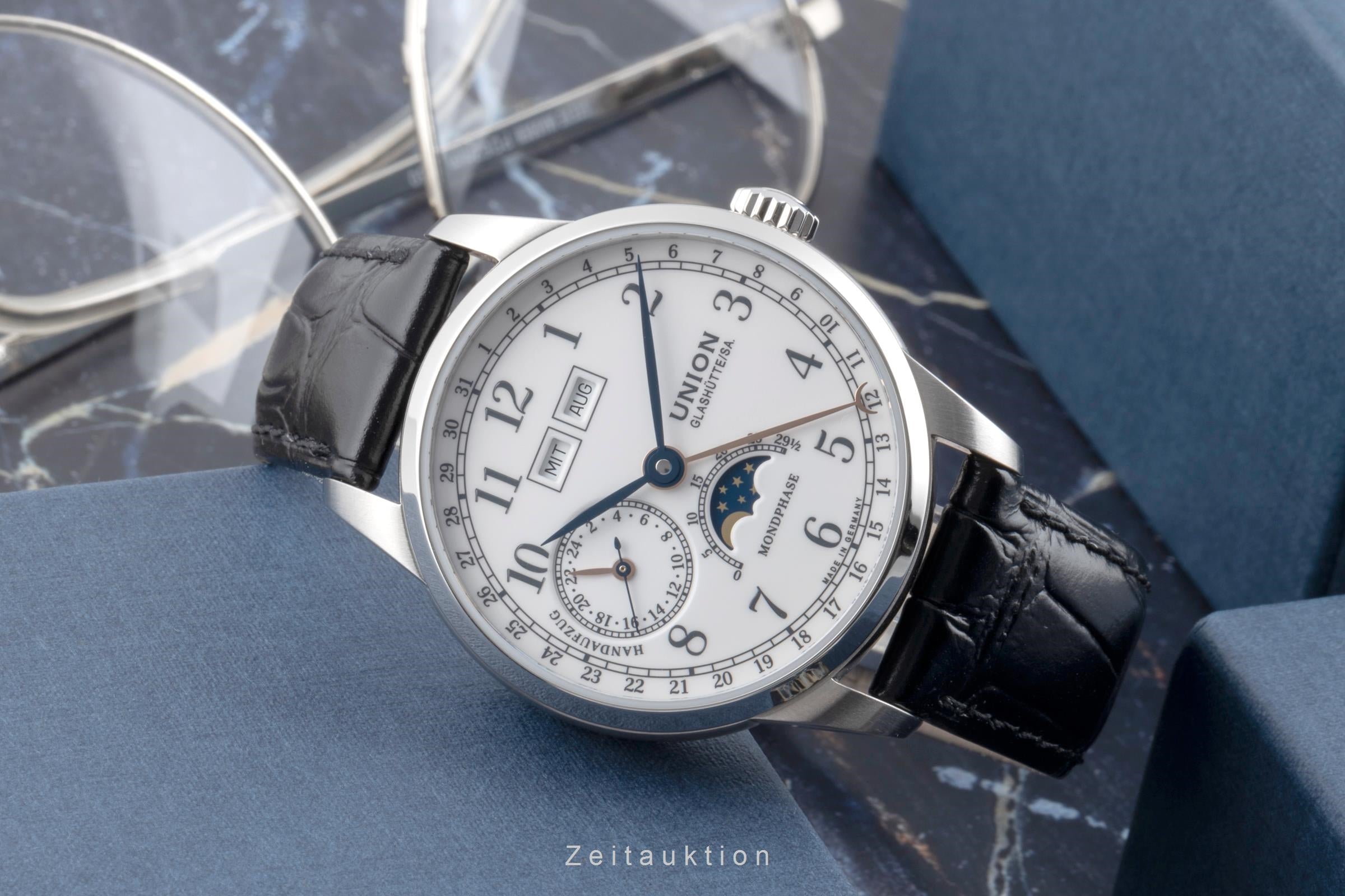 Union Glashütte 1893 steel manual winding men's watch D007.458.16.017.00 LP: 3100EUR  [2504554]