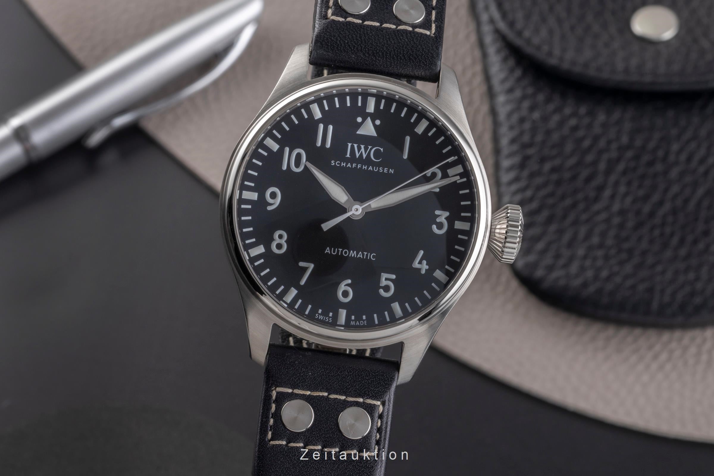 IWC Big Pilot acier automatique montre pour hommes IW329301 LP: 9600EUR  [2504560]