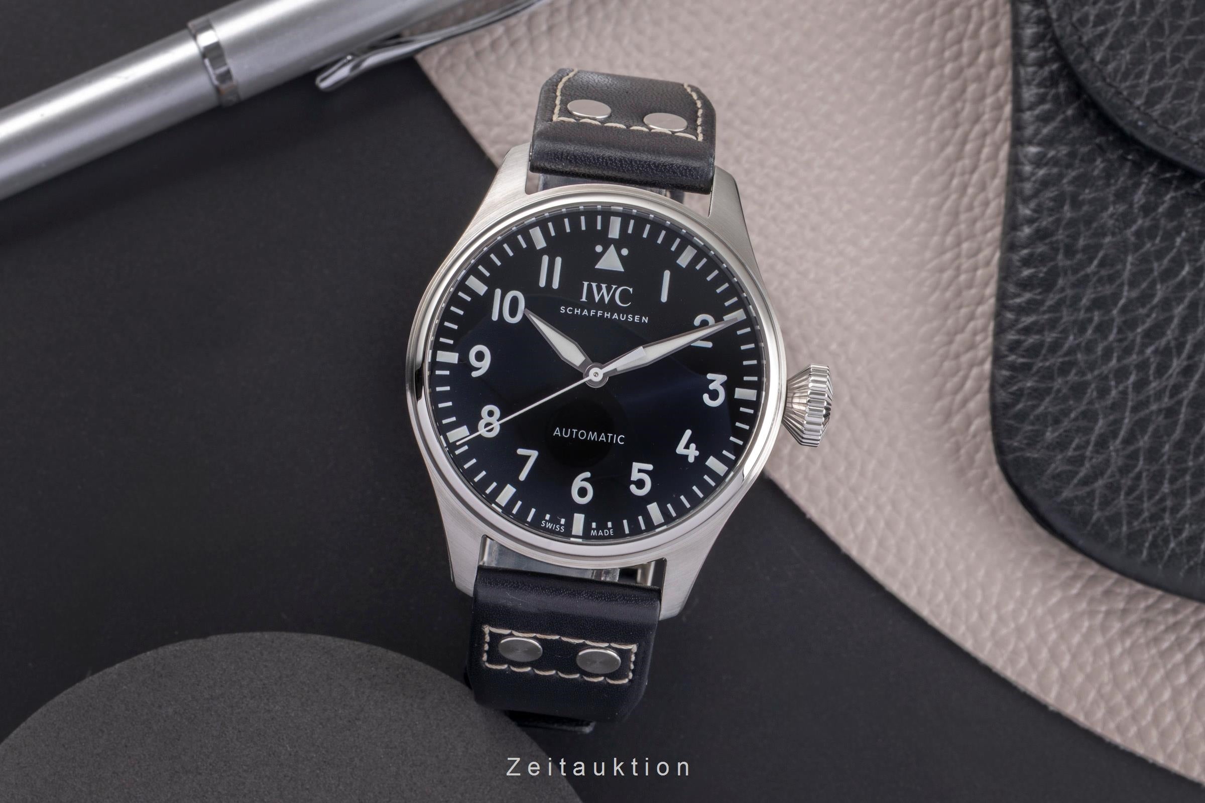 IWC Big Pilot acier automatique montre pour hommes IW329301 LP: 9600EUR  [2504560]