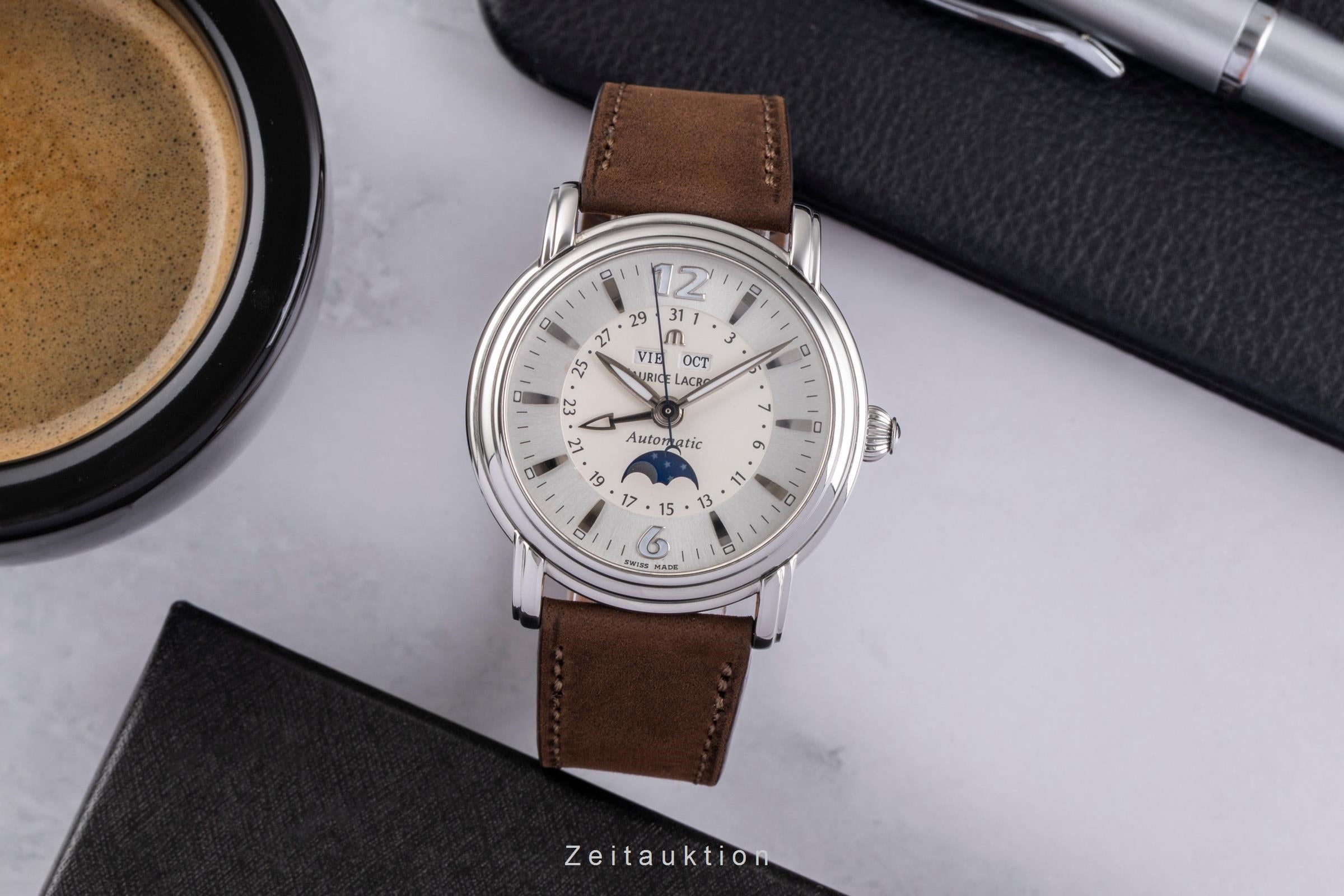 Maurice Lacroix Masterpiece acero automático reloj para caballeros MP6347  [2504561]