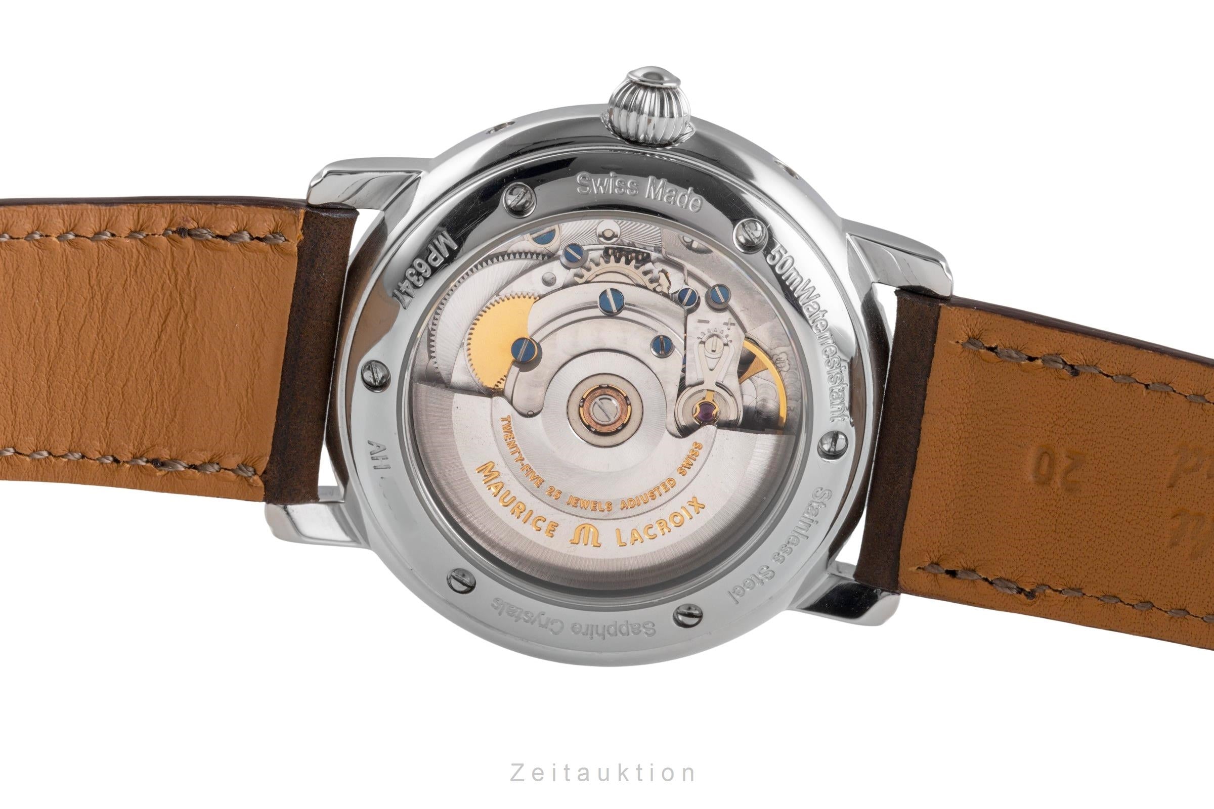 Maurice Lacroix Masterpiece acero automático reloj para caballeros MP6347  [2504561]