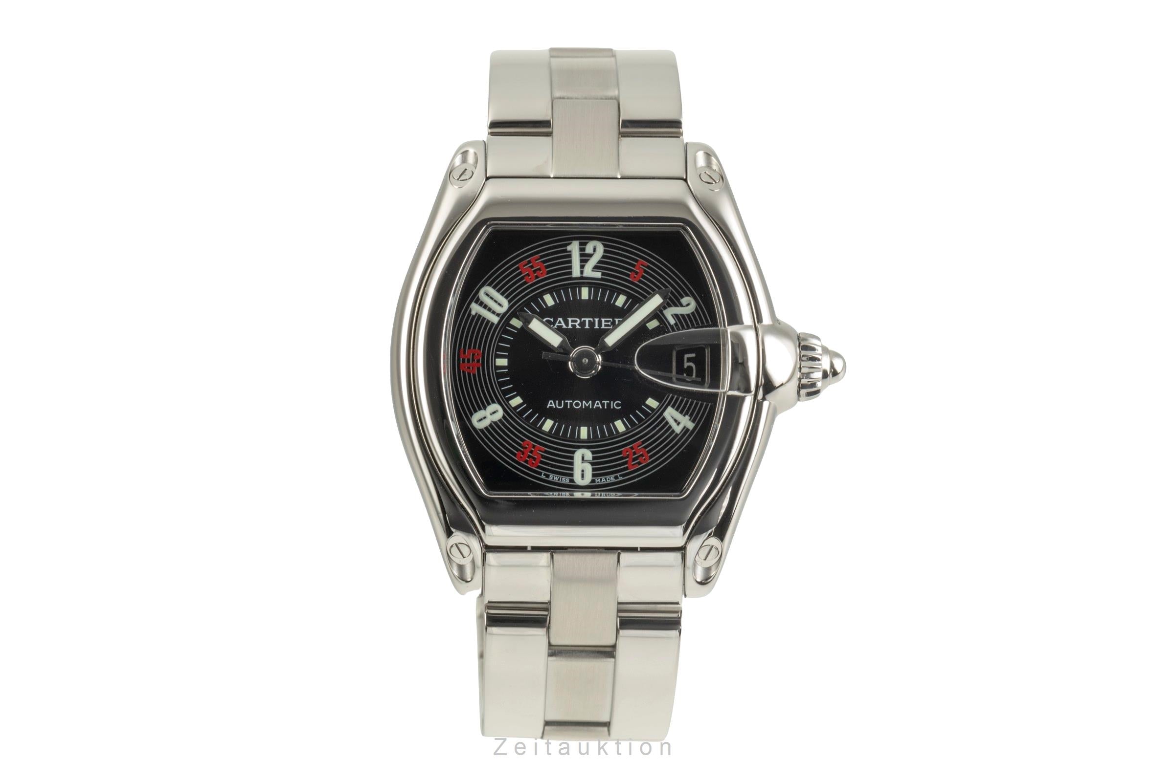 Cartier Roadster acero automático reloj para caballeros W62002V3, 2510  [2504563]