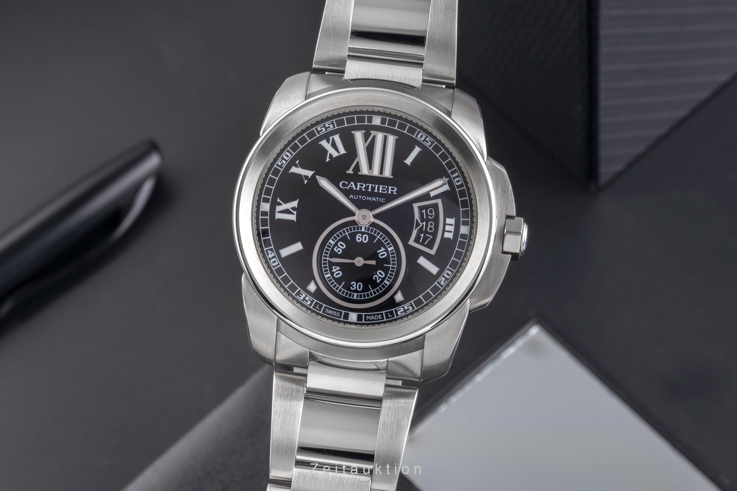 Cartier Calibre de Cartier steel automatic 1904-PS Ref