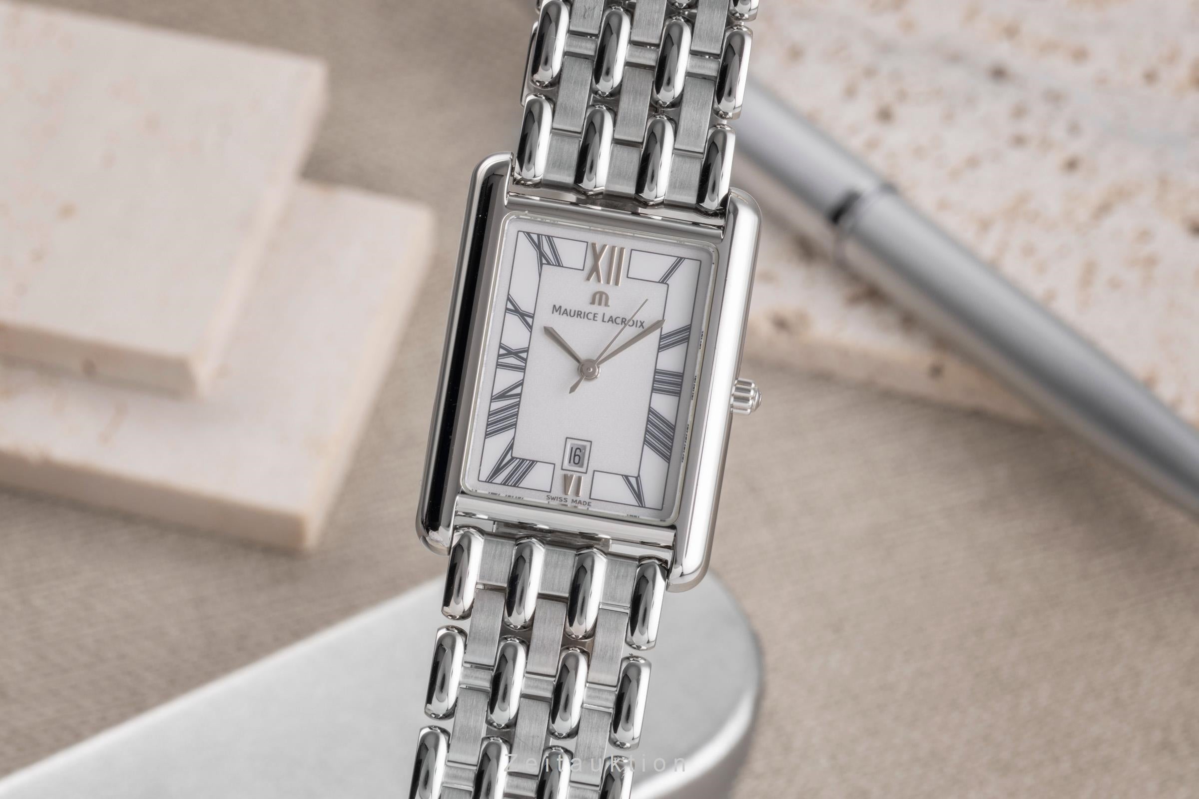 Maurice Lacroix Classic Serie Stahl Quarz Damenuhr Ref. LC2016  [2504567]