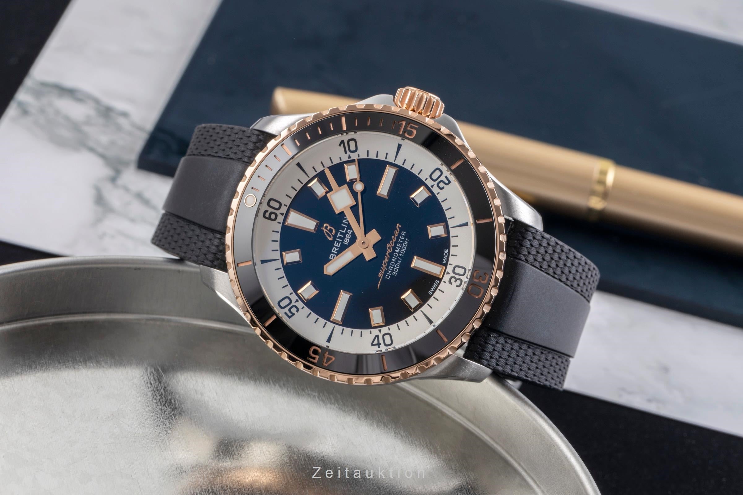 Breitling Superocean steel / gold automatic Kal. B17 Ref. U17375