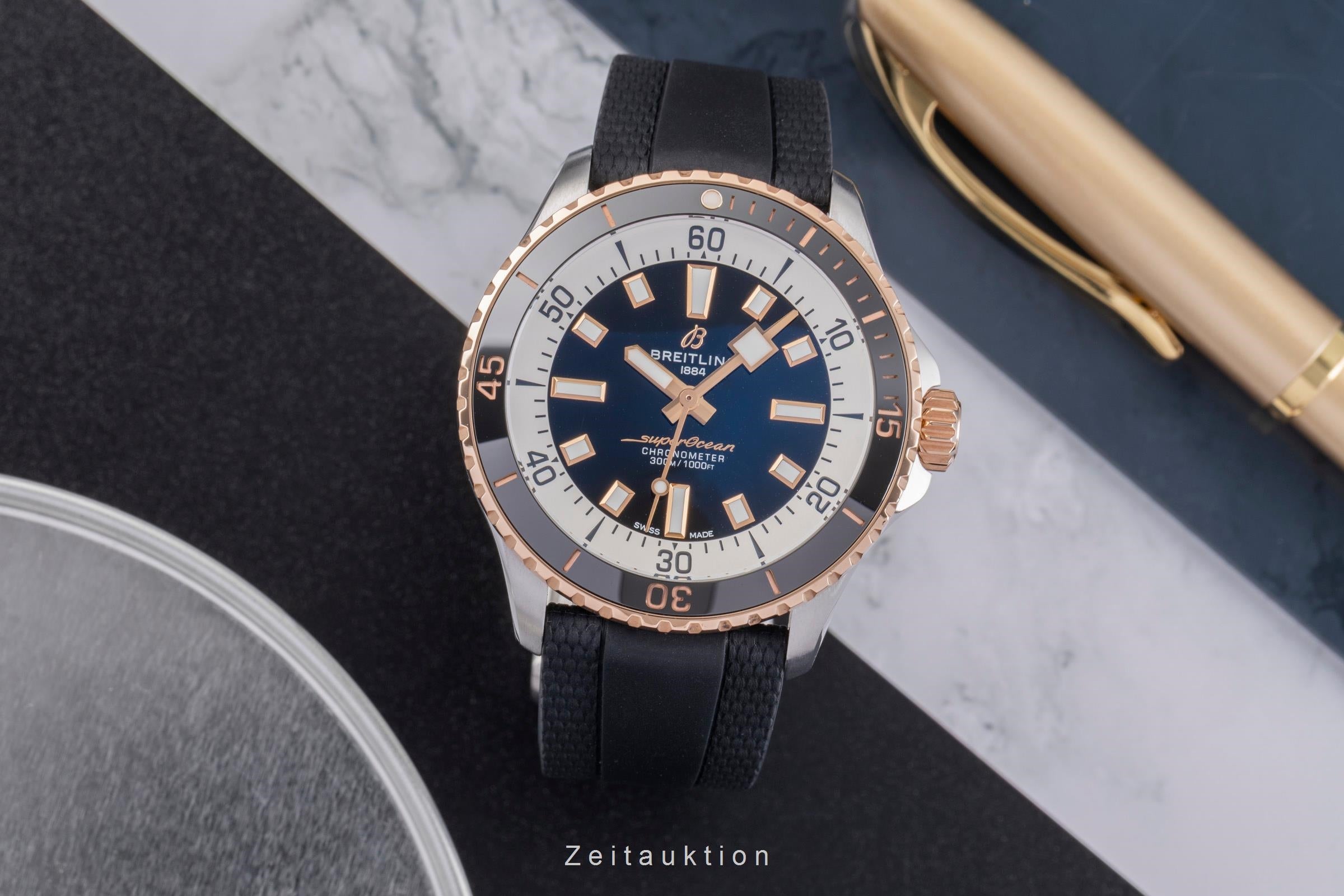 Breitling Superocean steel / gold automatic men's watch U17375 LP: 7200EUR  [2504572]