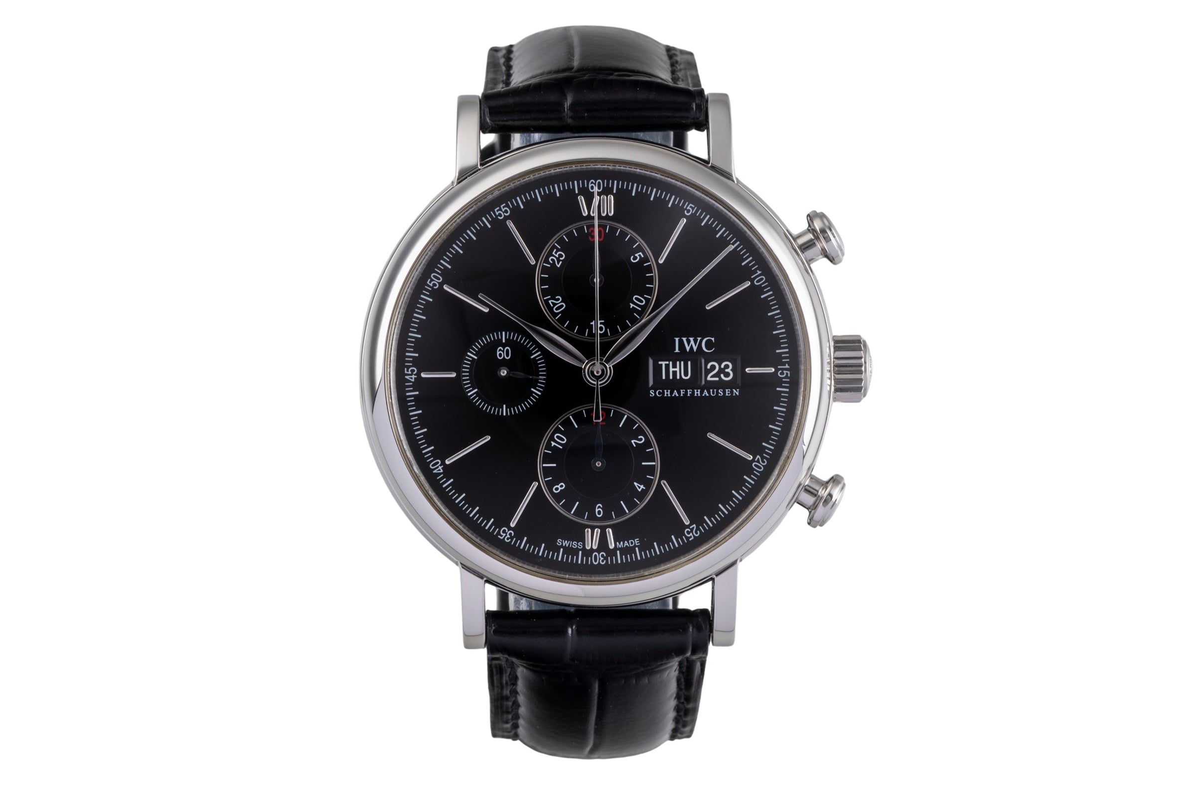 IWC Portofino chronographe acier automatique montre pour hommes IW391002  [2504579]