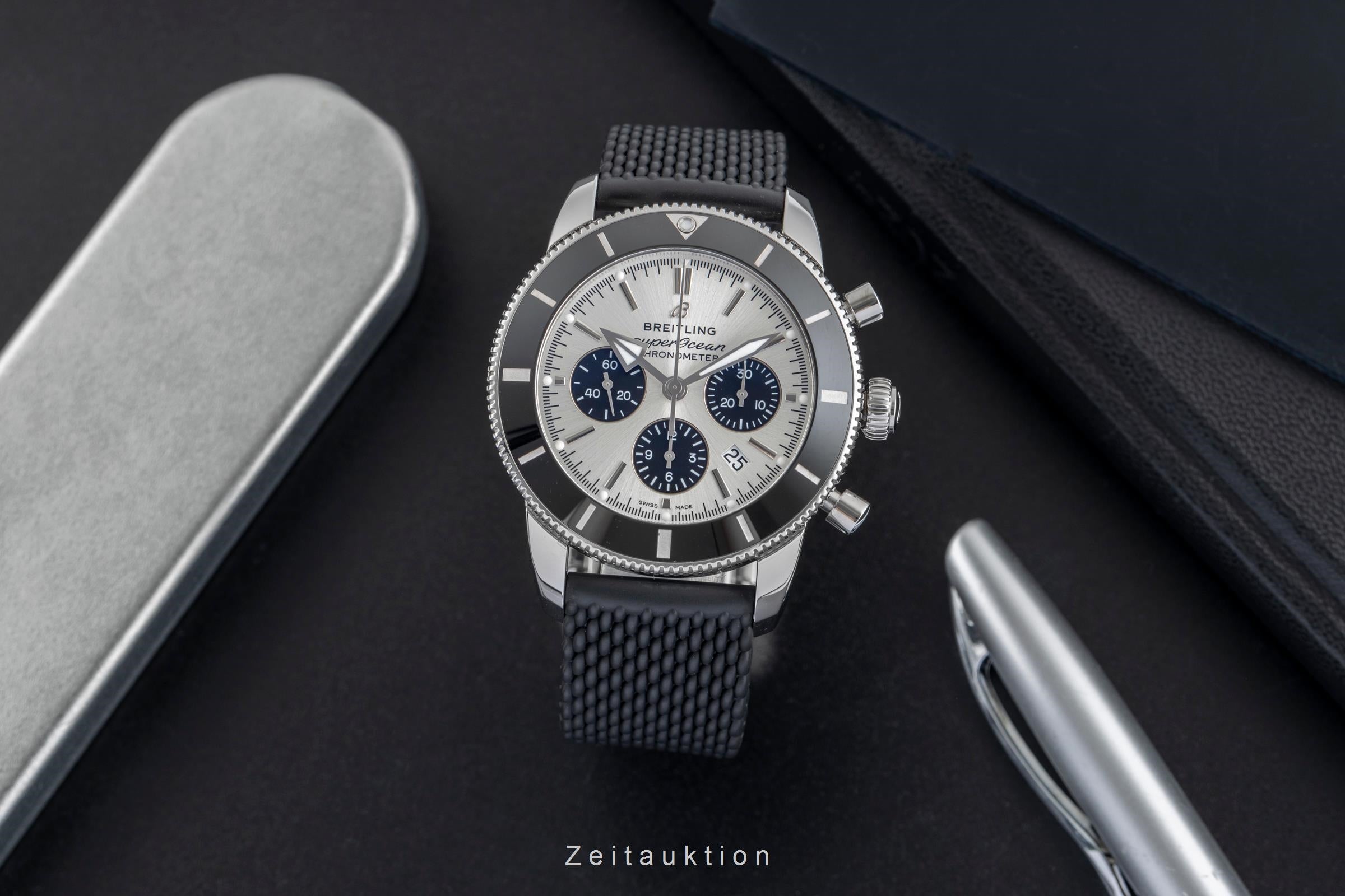 Breitling Superocean Heritage B01 Chronograph Stahl Ref. AB0162121G1S1 B&P [2504581]