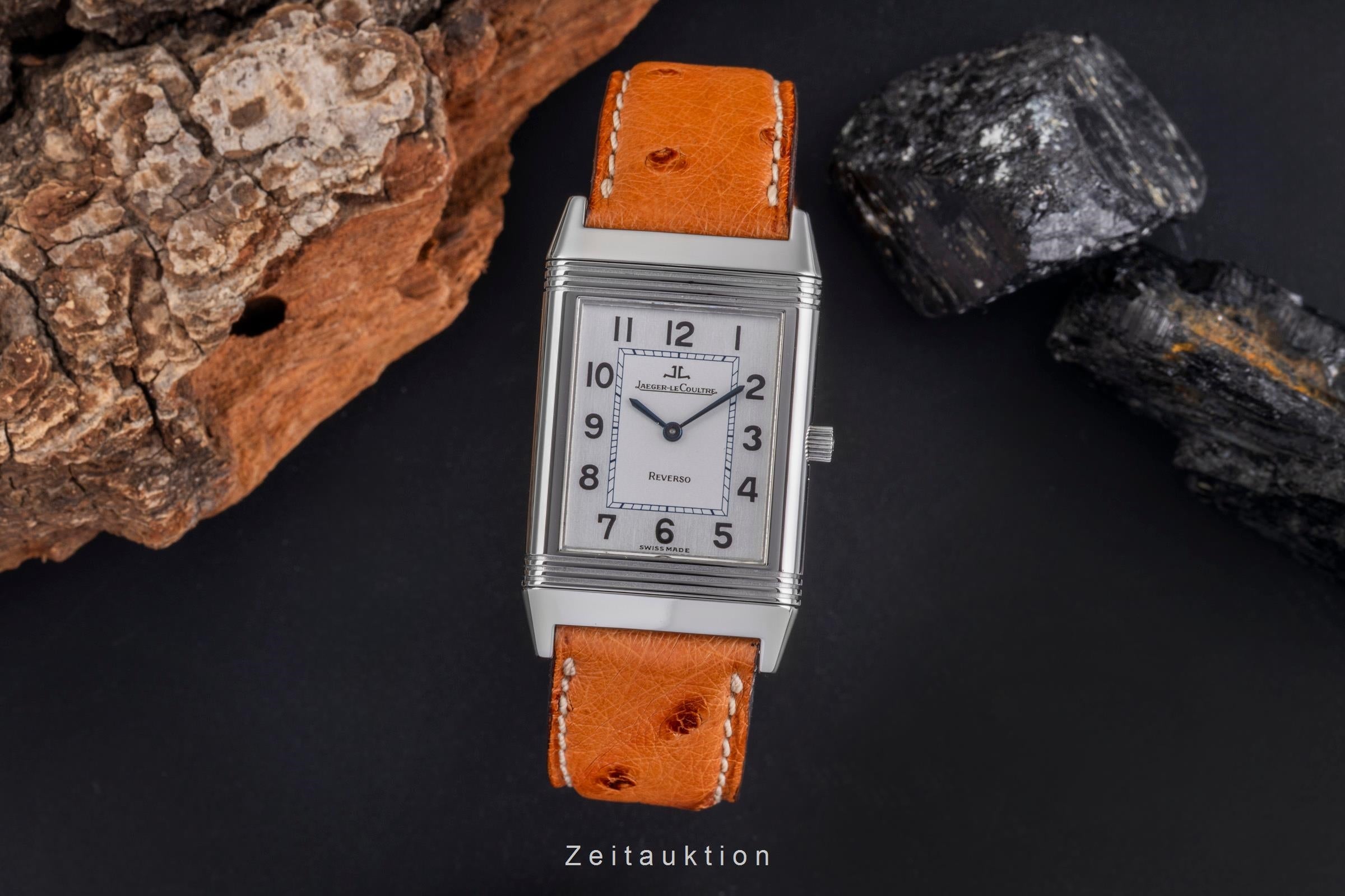Jaeger LeCoultre Reverso Stahl Handaufzug Herrenuhr Medium Ref. QA250802 [2504584]