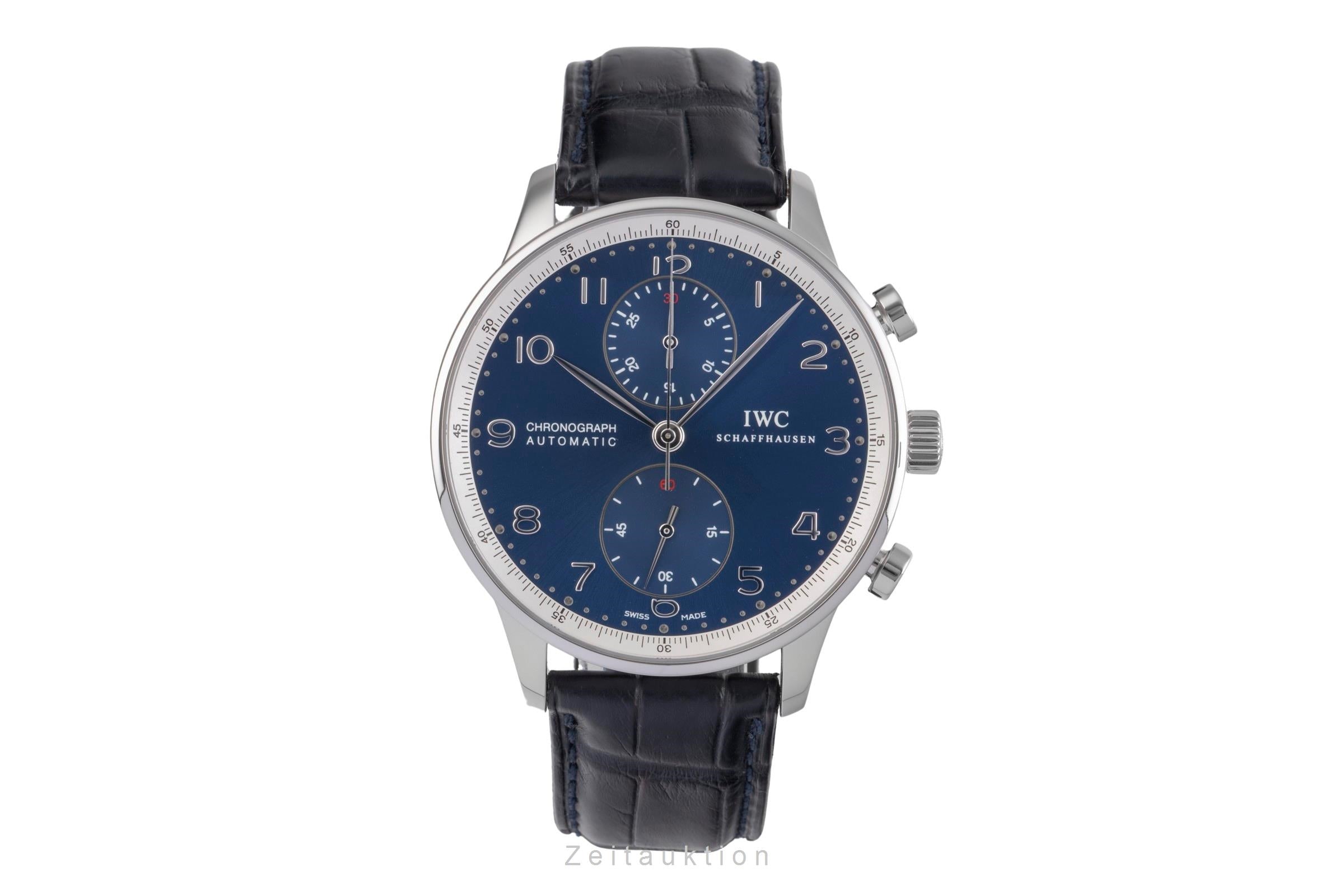 IWC Portugieser chronographe acier automatique montre pour hommes IW371432 LP: 9100EUR Limited  [2504587]