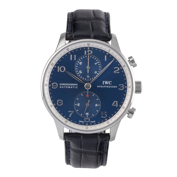 IWC Portugieser chronographe acier automatique montre pour hommes IW371432 LP: 9100EUR Limited  [2504587]