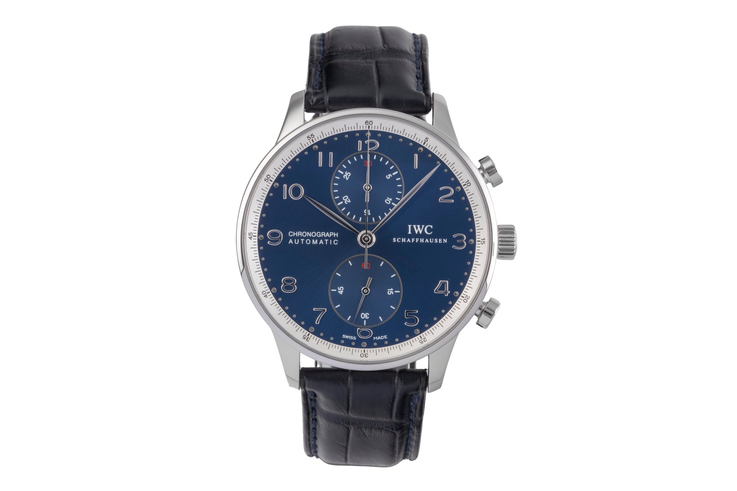 IWC Portugieser chronographe acier automatique montre pour hommes IW371432 LP: 9100EUR Limited  [2504587]