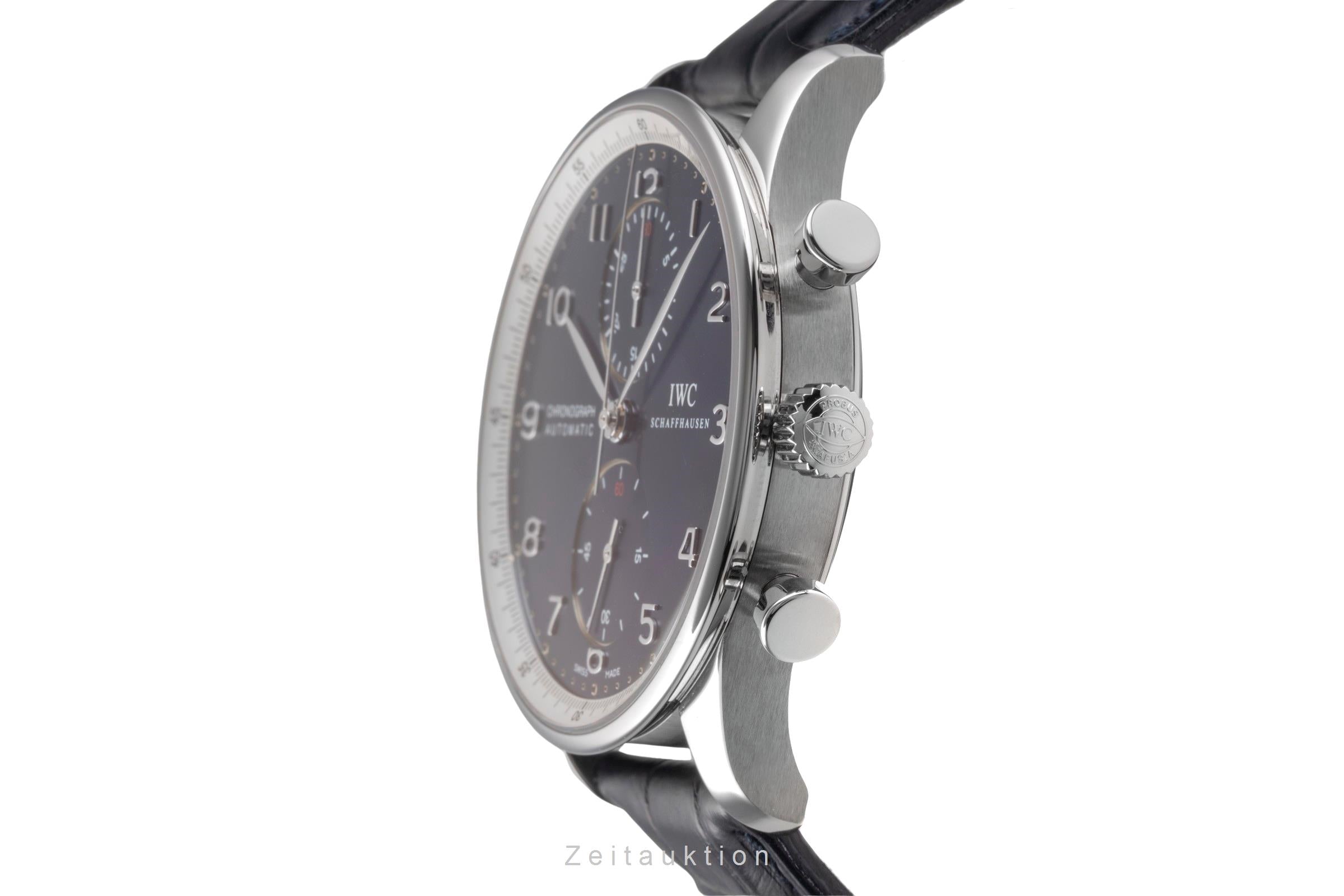 IWC Portugieser chronographe acier automatique montre pour hommes IW371432 LP: 9100EUR Limited  [2504587]