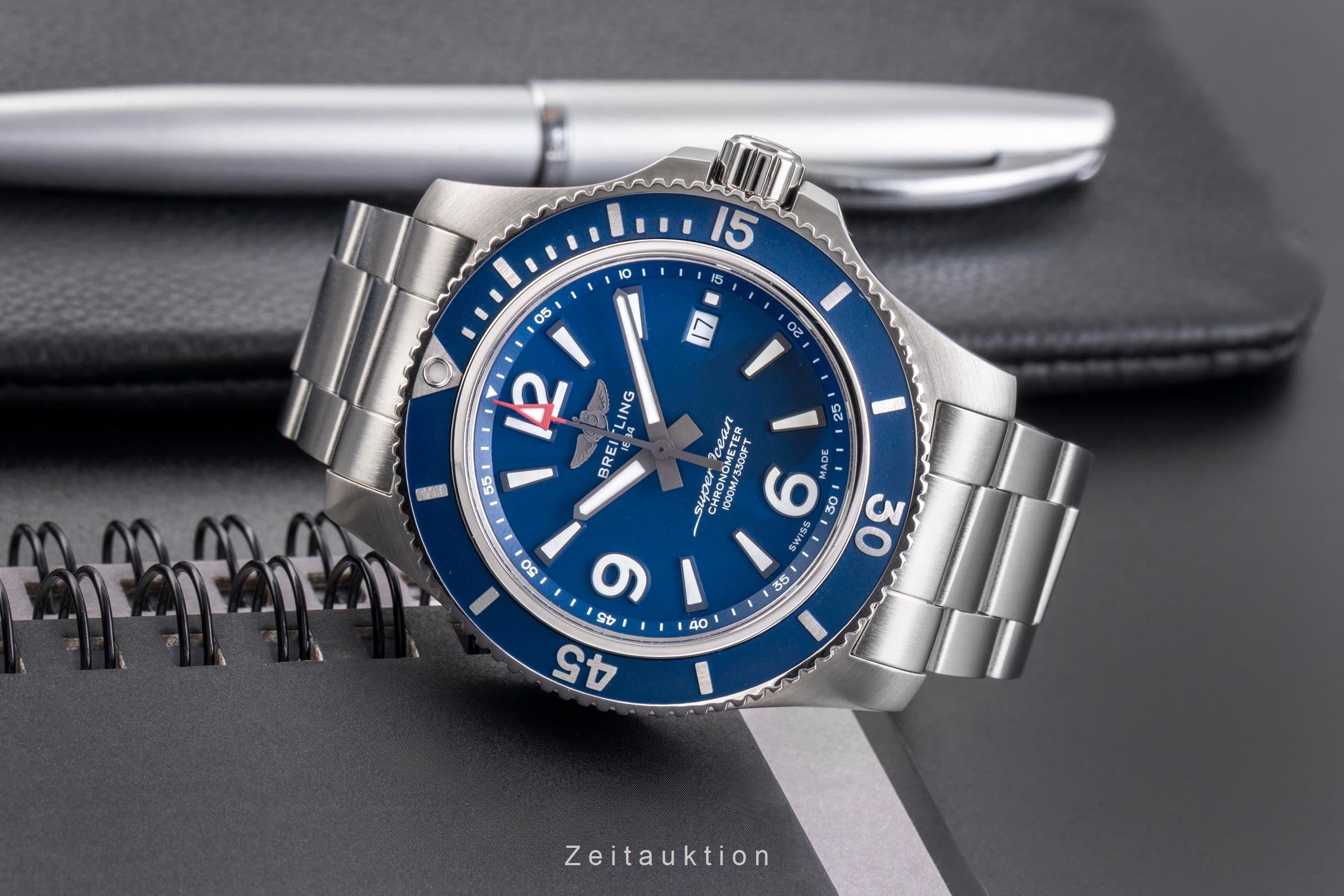 Breitling Superocean steel automatic men's watch A17367D81C1A2  [2504588]