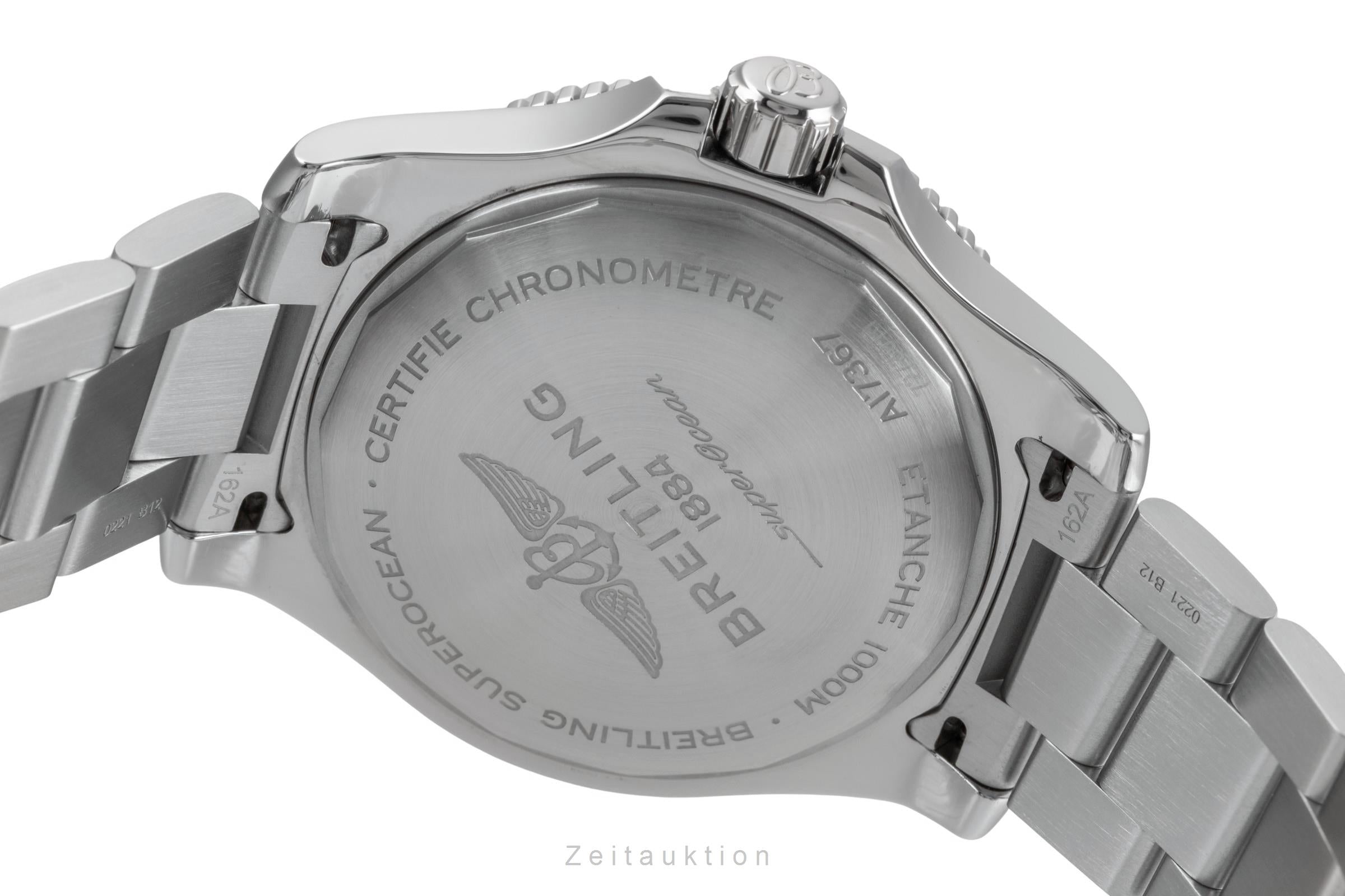 Breitling Superocean steel automatic men's watch A17367D81C1A2  [2504588]