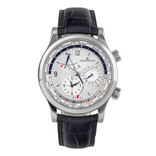 Jaeger LeCoultre Master Geographic steel automatic men's watch Q1528420  146.8.32.S LP: 16200EUR  [2504591]