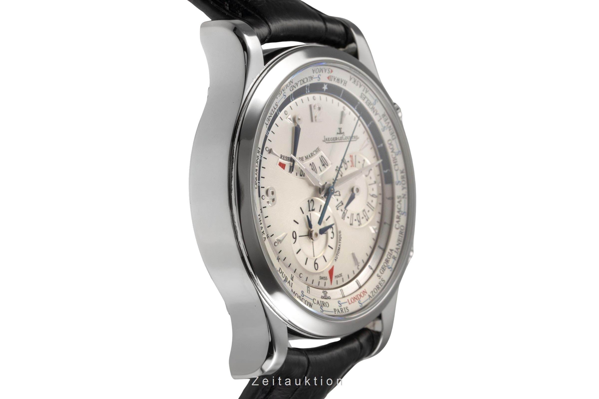Jaeger LeCoultre Master Geographic steel automatic men's watch Q1528420  146.8.32.S LP: 16200EUR  [2504591]
