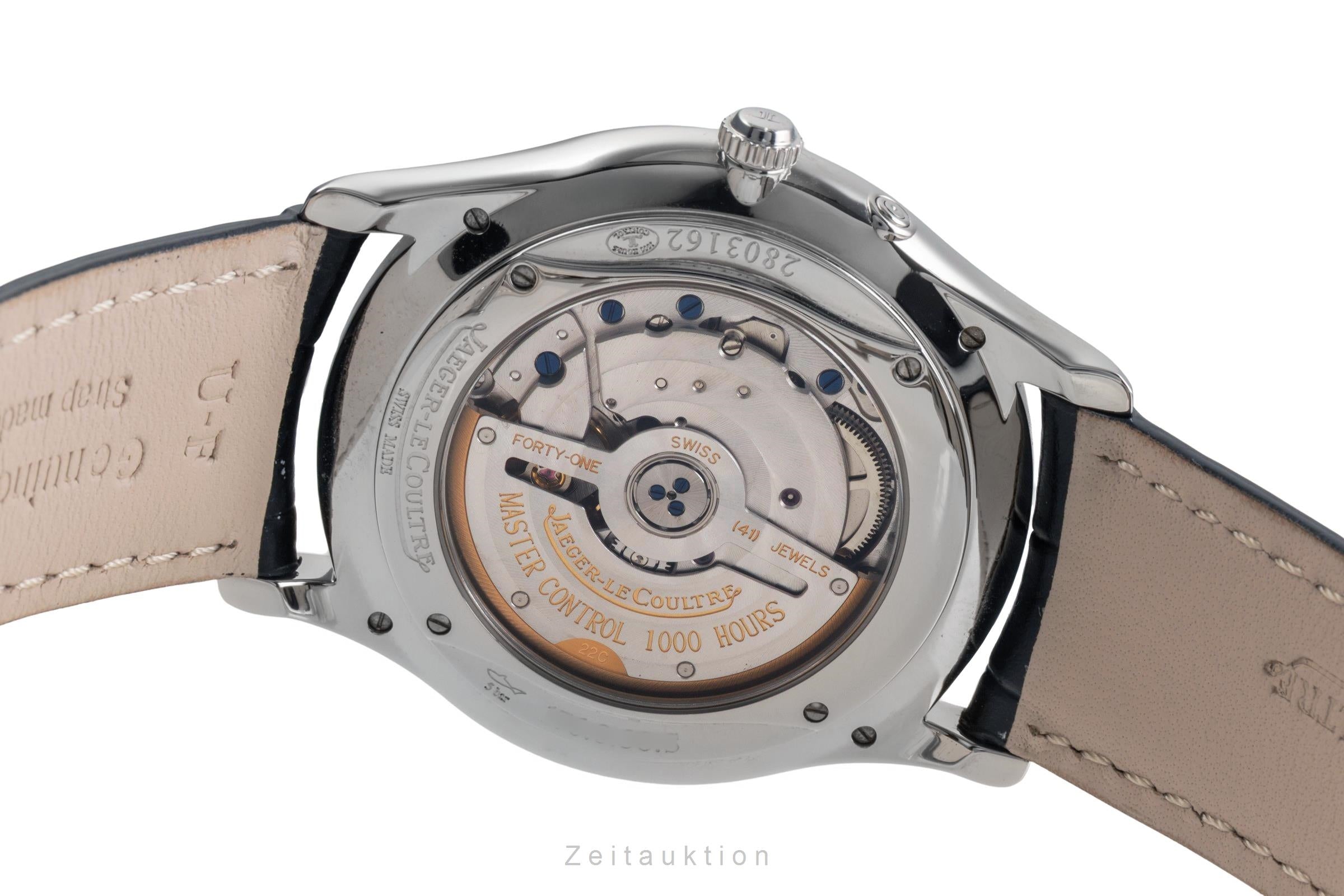 Jaeger LeCoultre Master Ultra Thin steel automatic men's watch Q1378420  176.8.38.S LP: 10800EUR  [2504593]