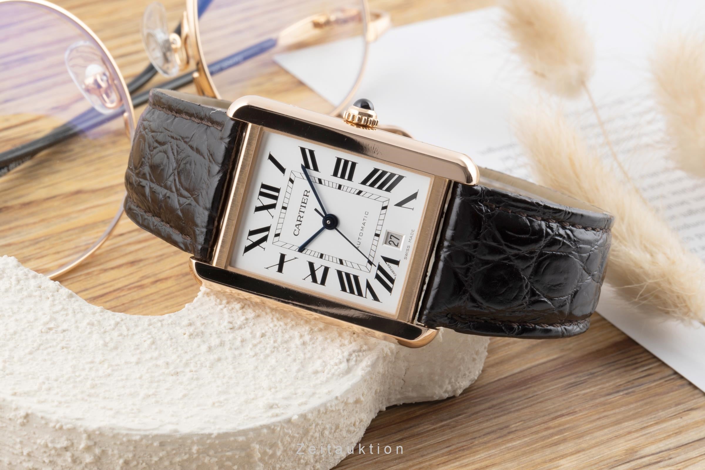 Cartier Tank acier / or  automatique montre pour hommes W5200026  [2504595]